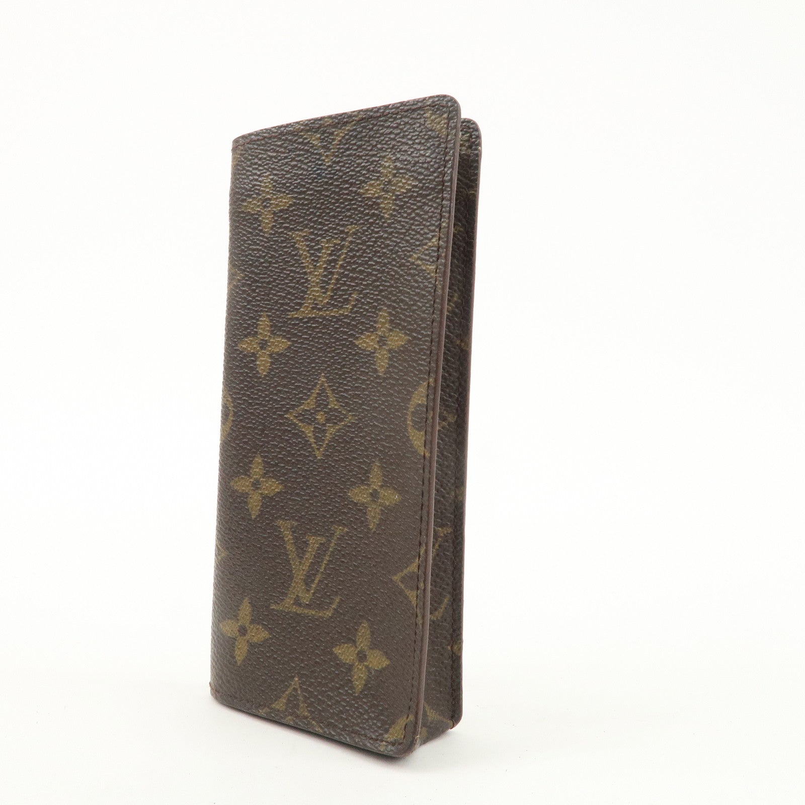 Louis Vuitton Monogram Set of 2 Glasses Case M62970 M62962 Used