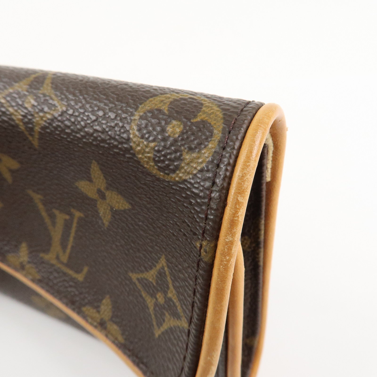 Louis Vuitton Monogram Pochette Twin PM 2Way Bag Brown M51854