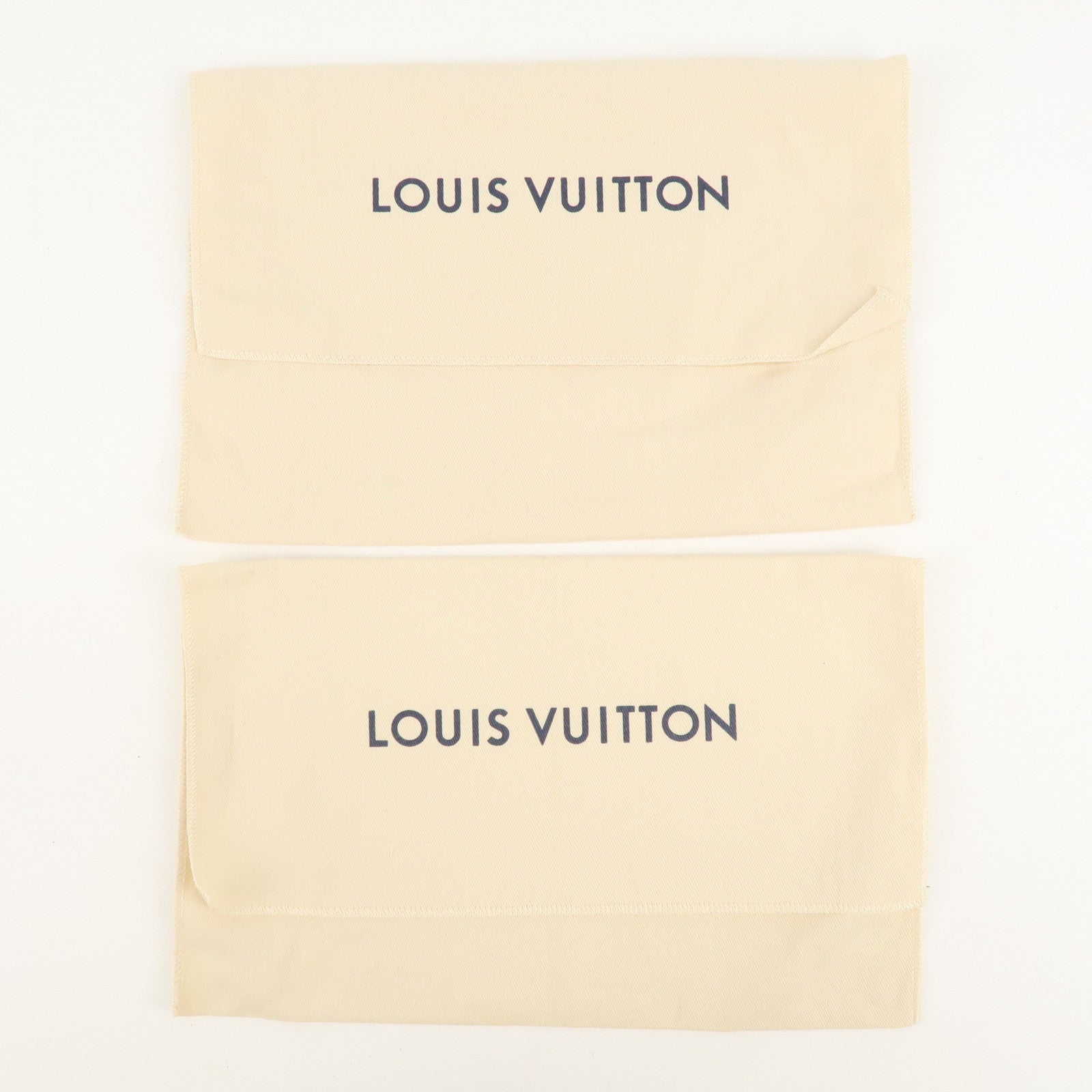 Louis Vuitton Set of 12 Dust Bag Beige Brown Flap Style Used