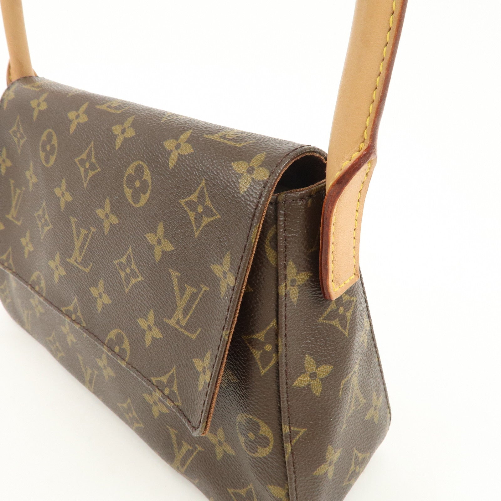 Louis Vuitton Monogram Mini Looping Shoulder Bag Hand Bag M51147 Used