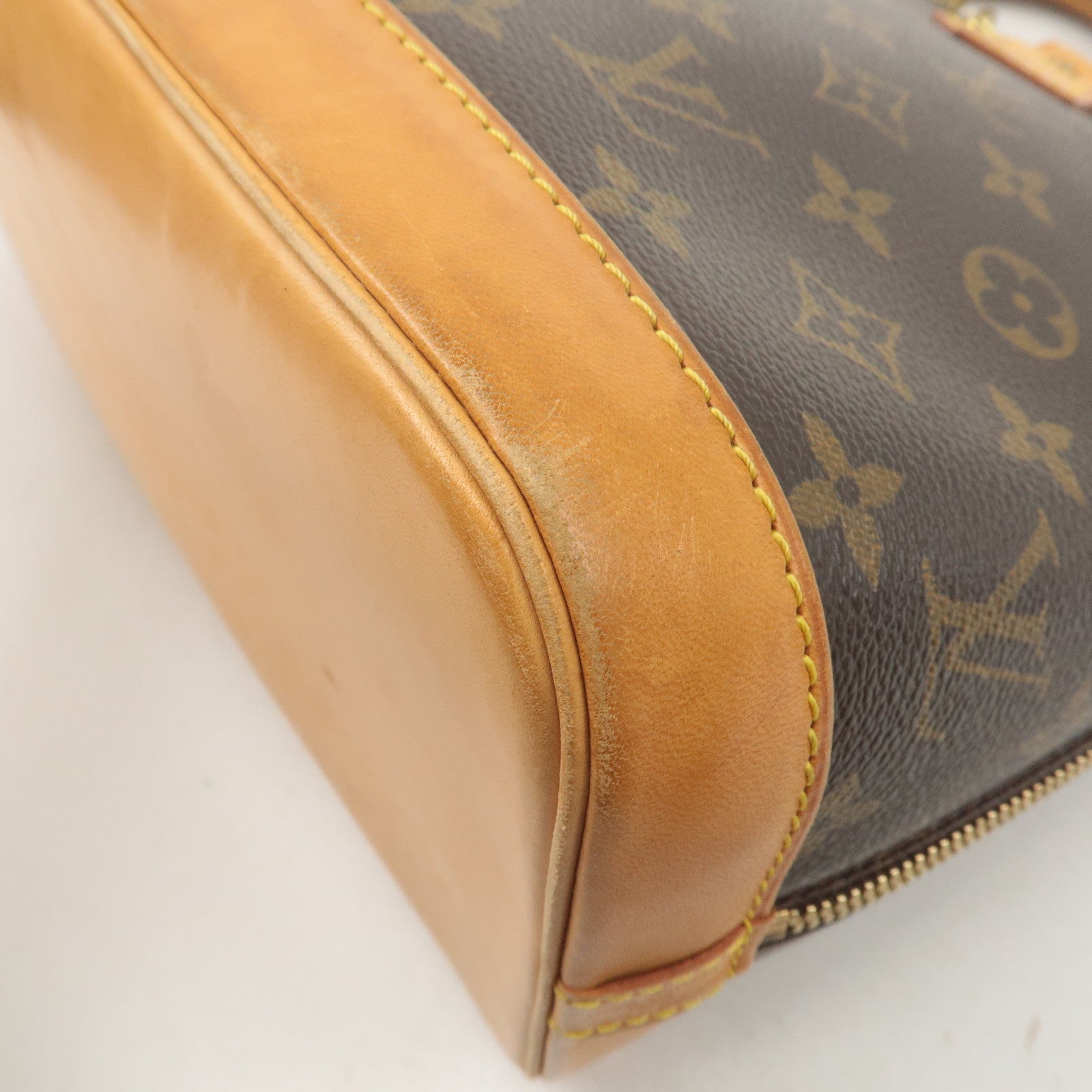 Louis Vuitton Monogram Alma Hand Bag Brown M51130