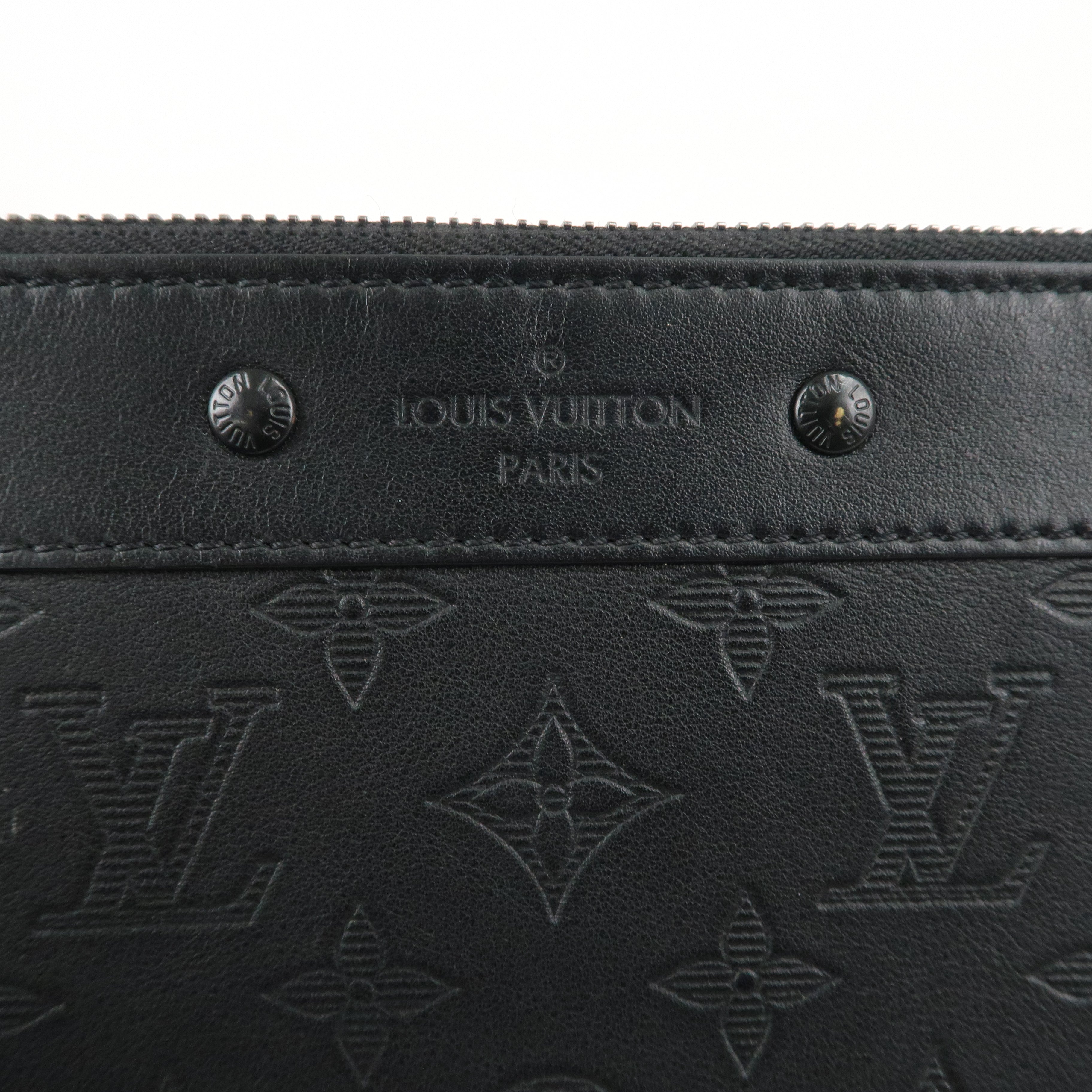 Louis Vuitton Monogram Shadow Pochette To-Go Clutch Bag M81570