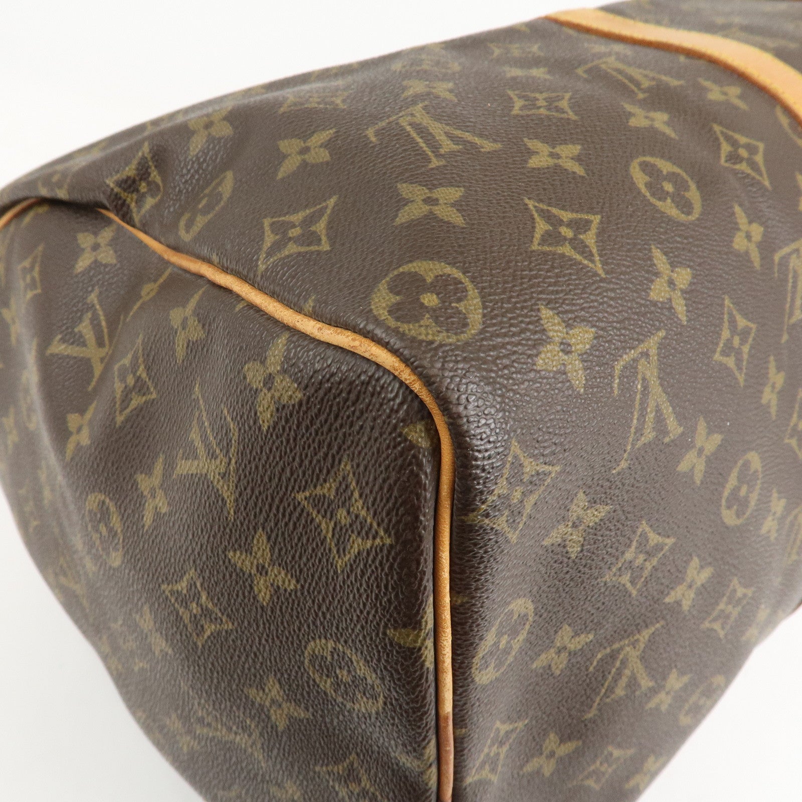 Louis Vuitton Monogram Keep All 50 Boston Bag Brown M41426 Used