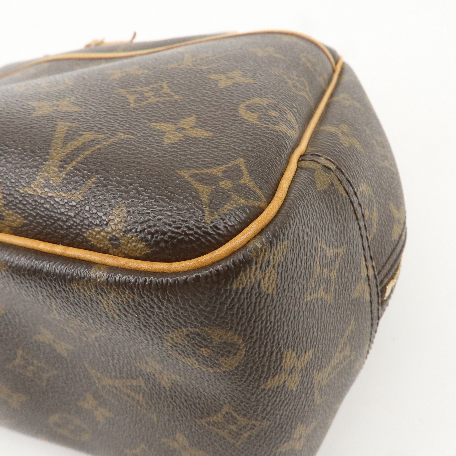 Louis Vuitton Monogram Deauville Hand Bag Brown M47270