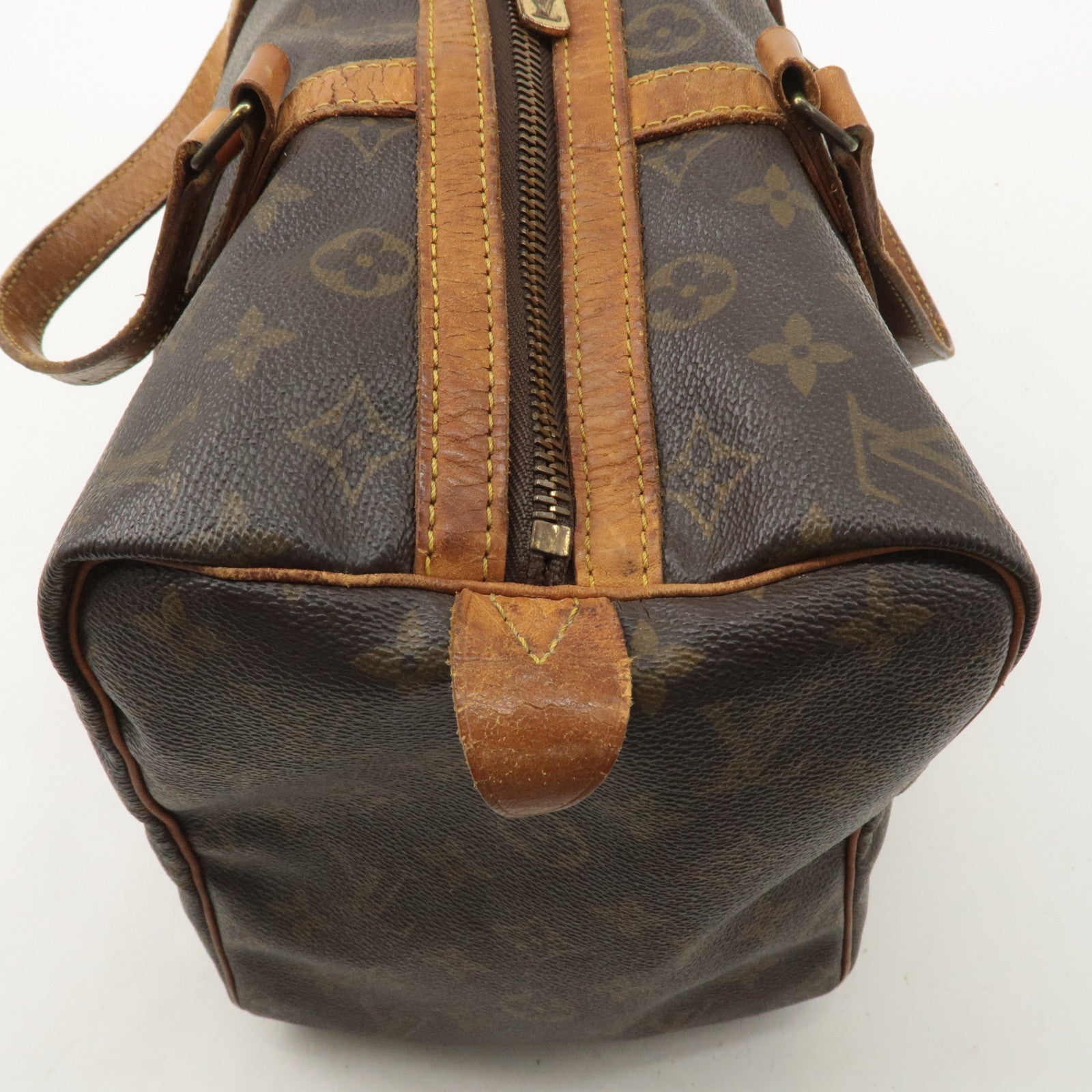 Louis Vuitton Monogram Sac Souple 35 Boston Bag Brown M41626