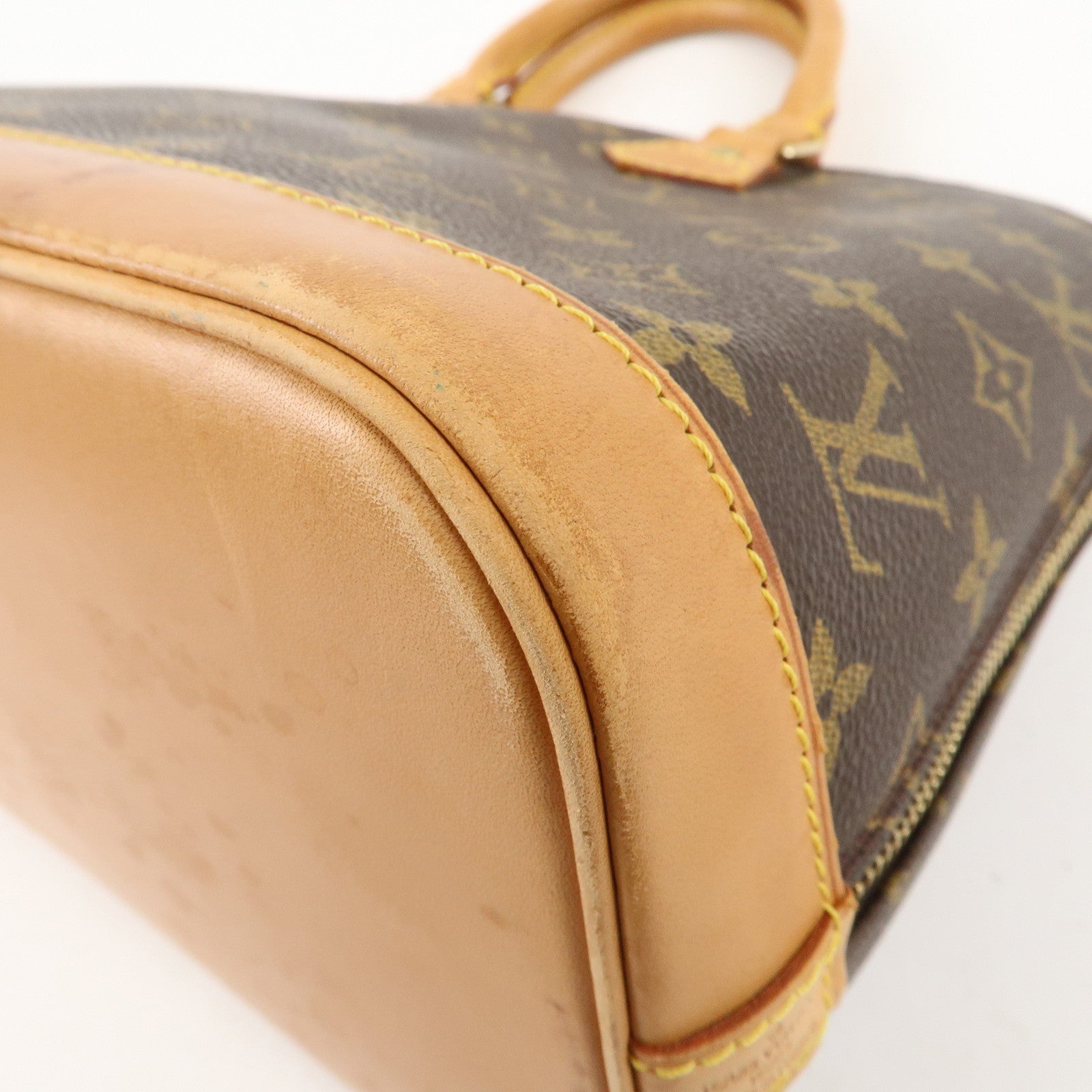 Louis Vuitton Monogram Alma Hand Bag Brown M51130