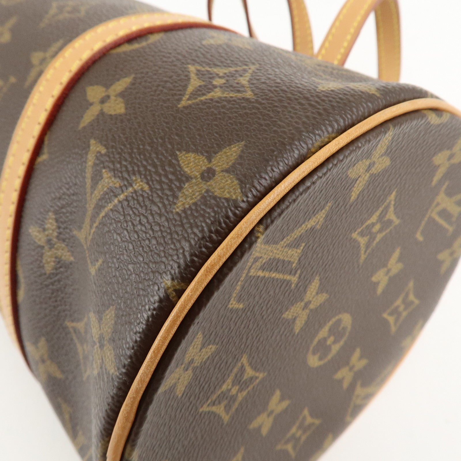 Louis Vuitton Monogram Papillon 30 Hand Bag New Style Brown M51385 Used