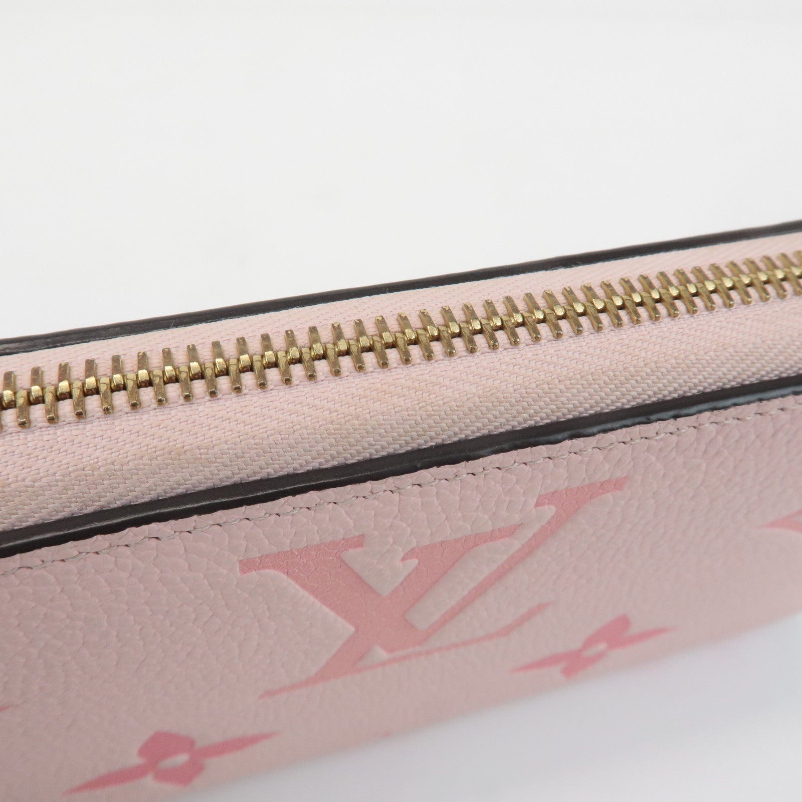 Louis Vuitton Monogram Empreinte Zippy Wallet Rose M80403 Used