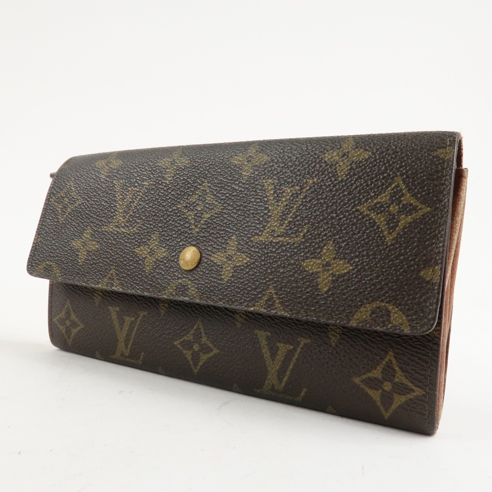 Louis Vuitton Monogram Set of 2 Long Wallet Brown M61723