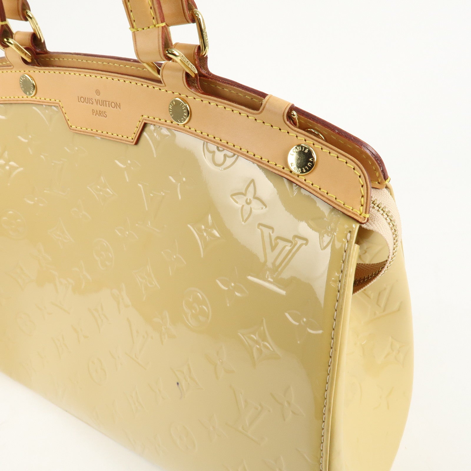 Louis Vuitton Monogram Vernis Blair MM Hand Bag Citrine M90108