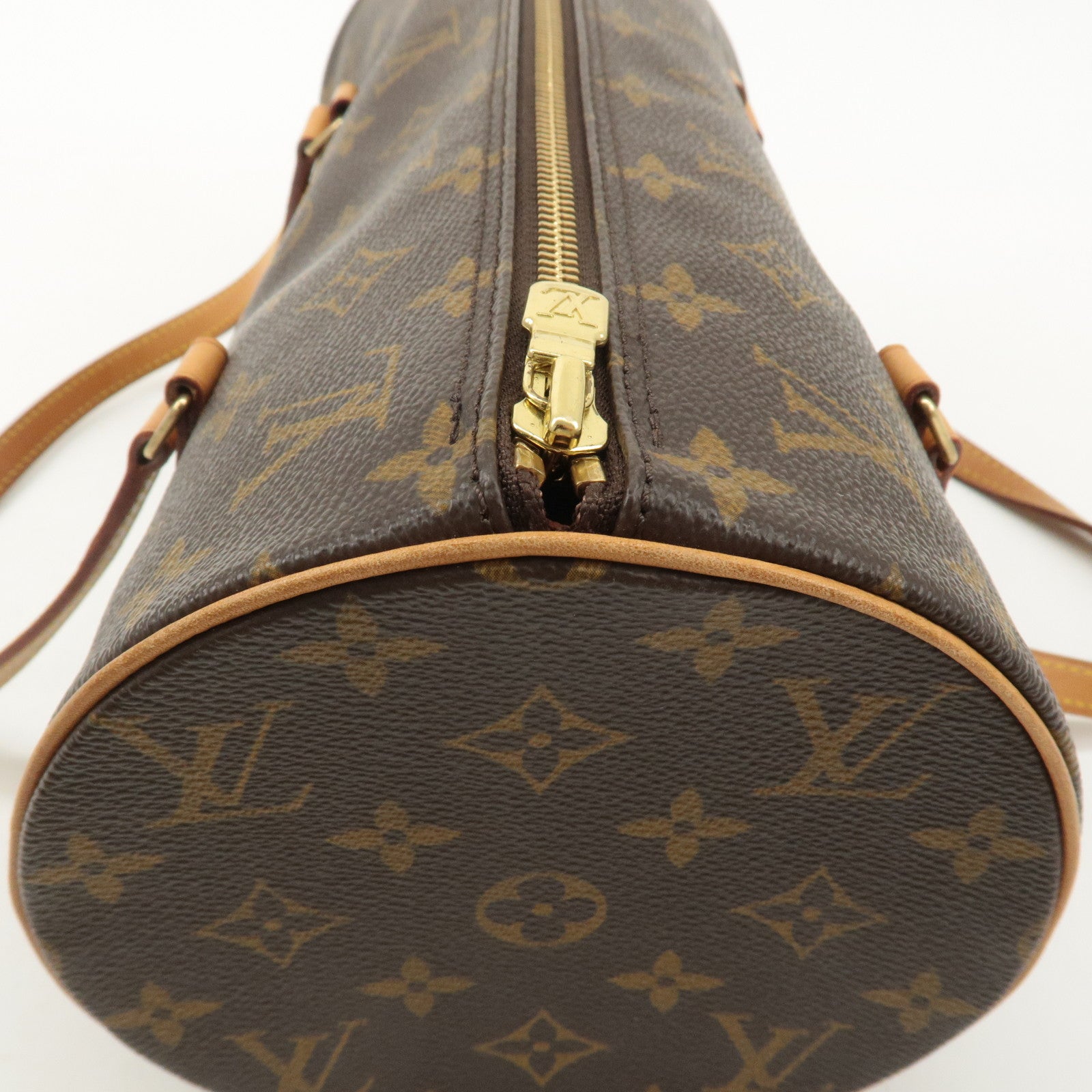 Louis Vuitton Monogram Papillon 30 Hand Bag Brown M51385