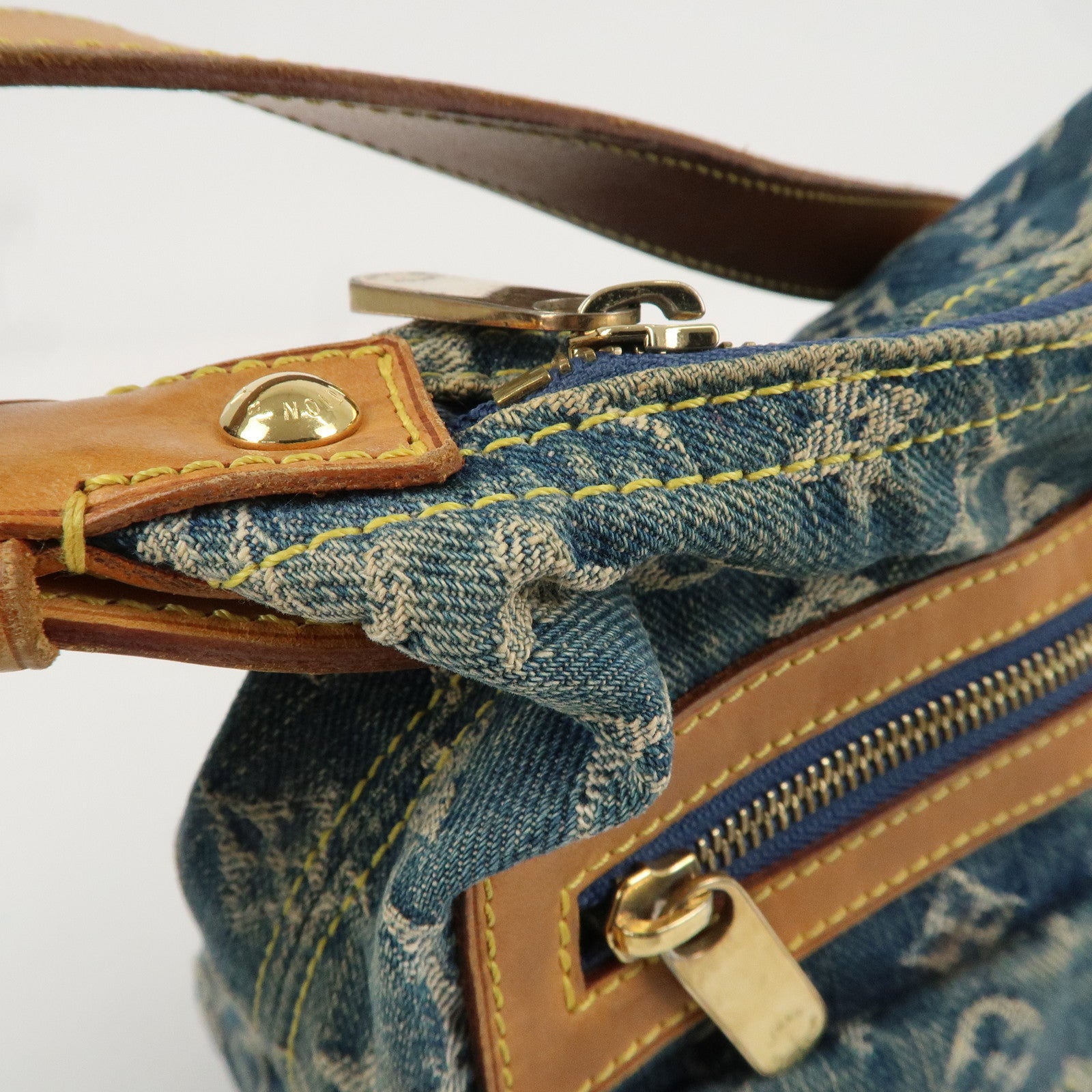 Louis Vuitton Monogram Denim Baggy PM Shoulder Bag M95049