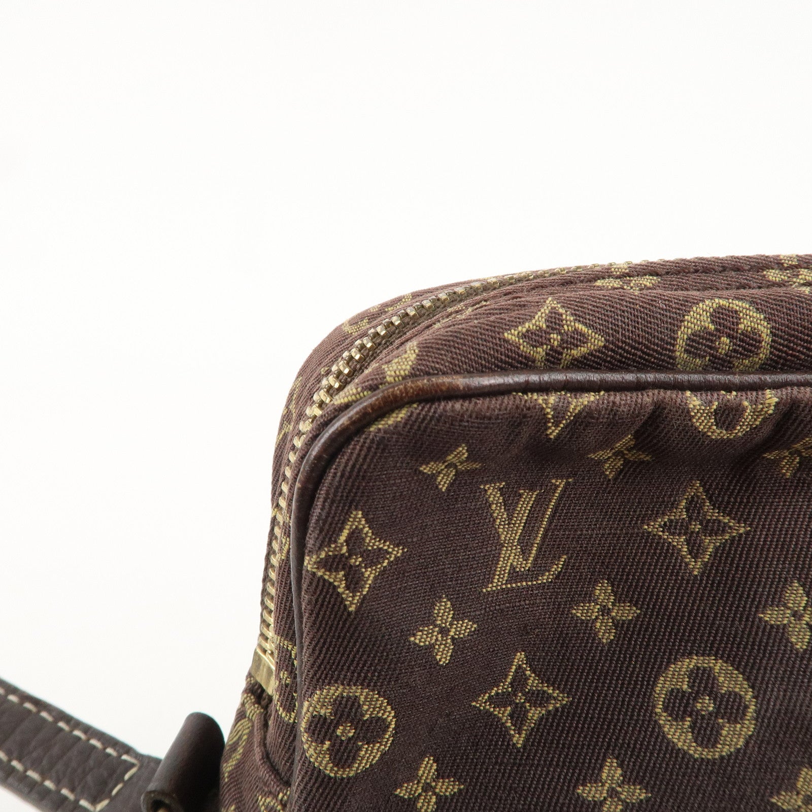 Louis Vuitton Monogram Mini Lin Danube Shoulder Bag Brown M95228