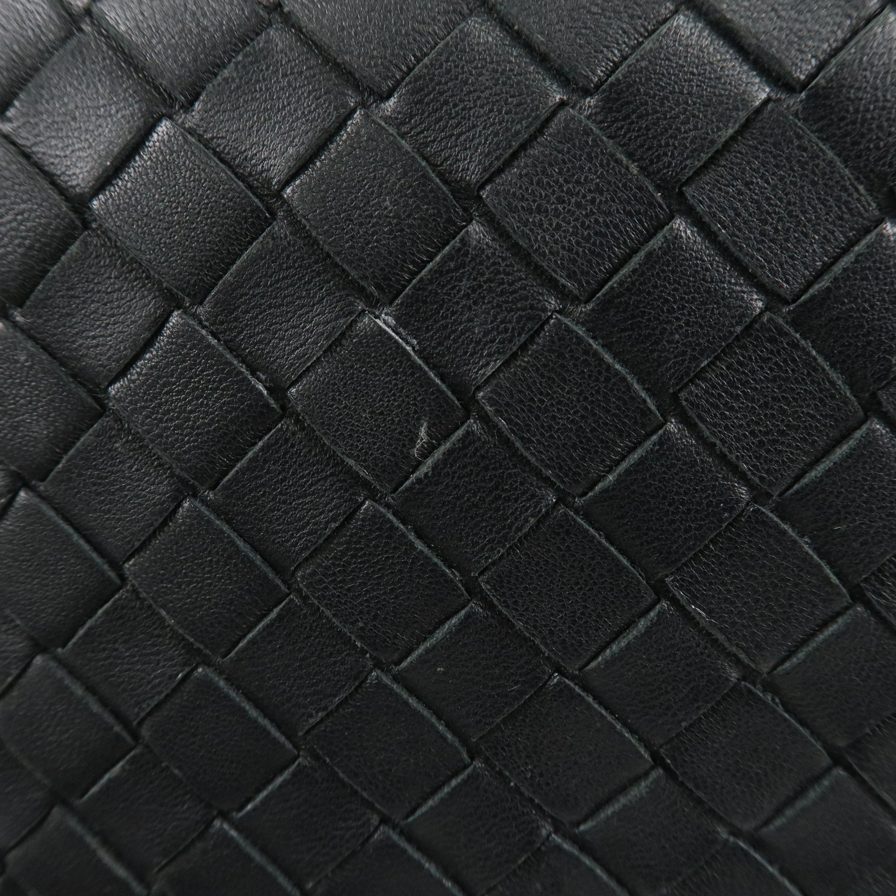 BOTTEGA VENETA Intrecciato Leather Tote Bag Black 222322