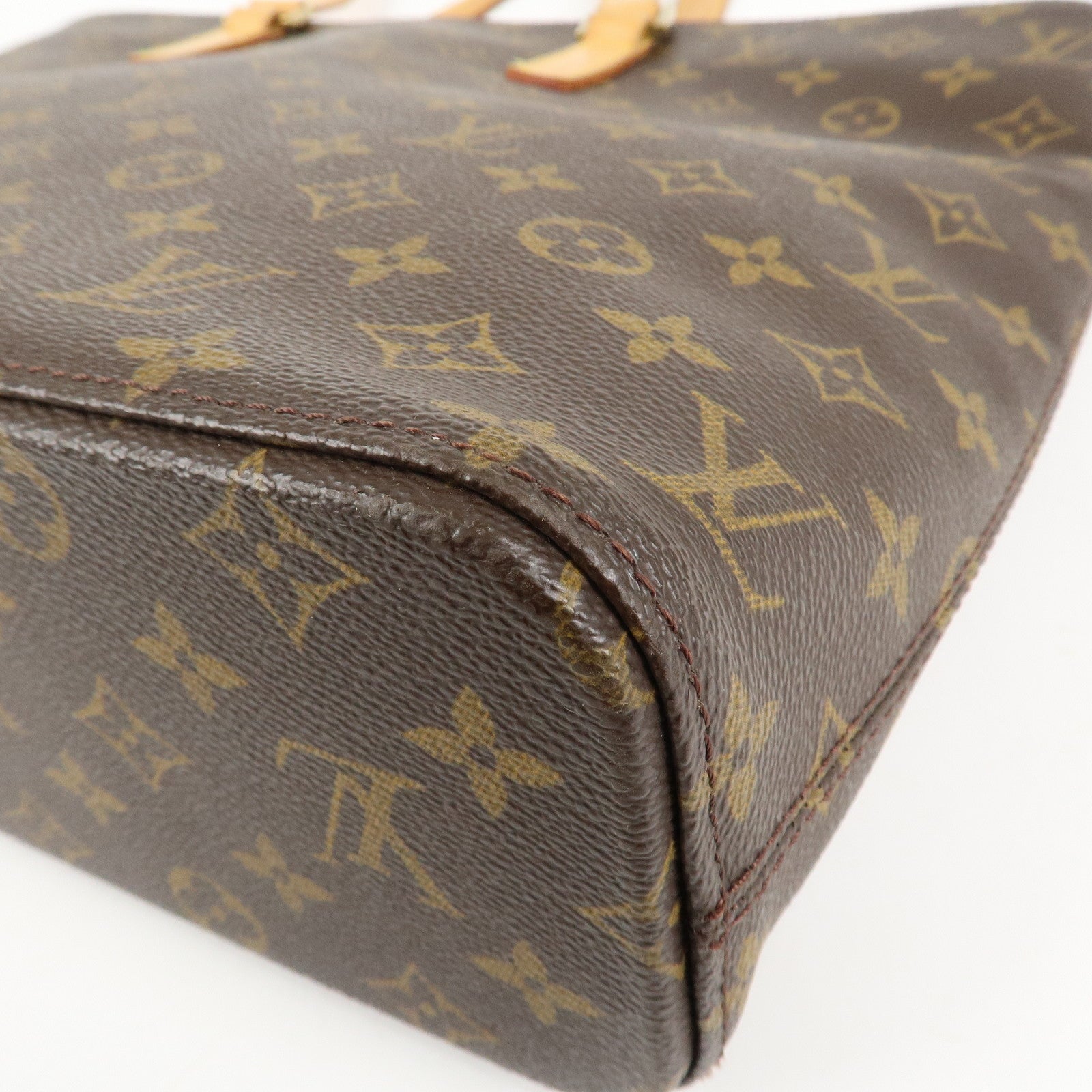 Louis Vuitton Monogram Luco Tote Bag Hand Bag Brown M51155 Used