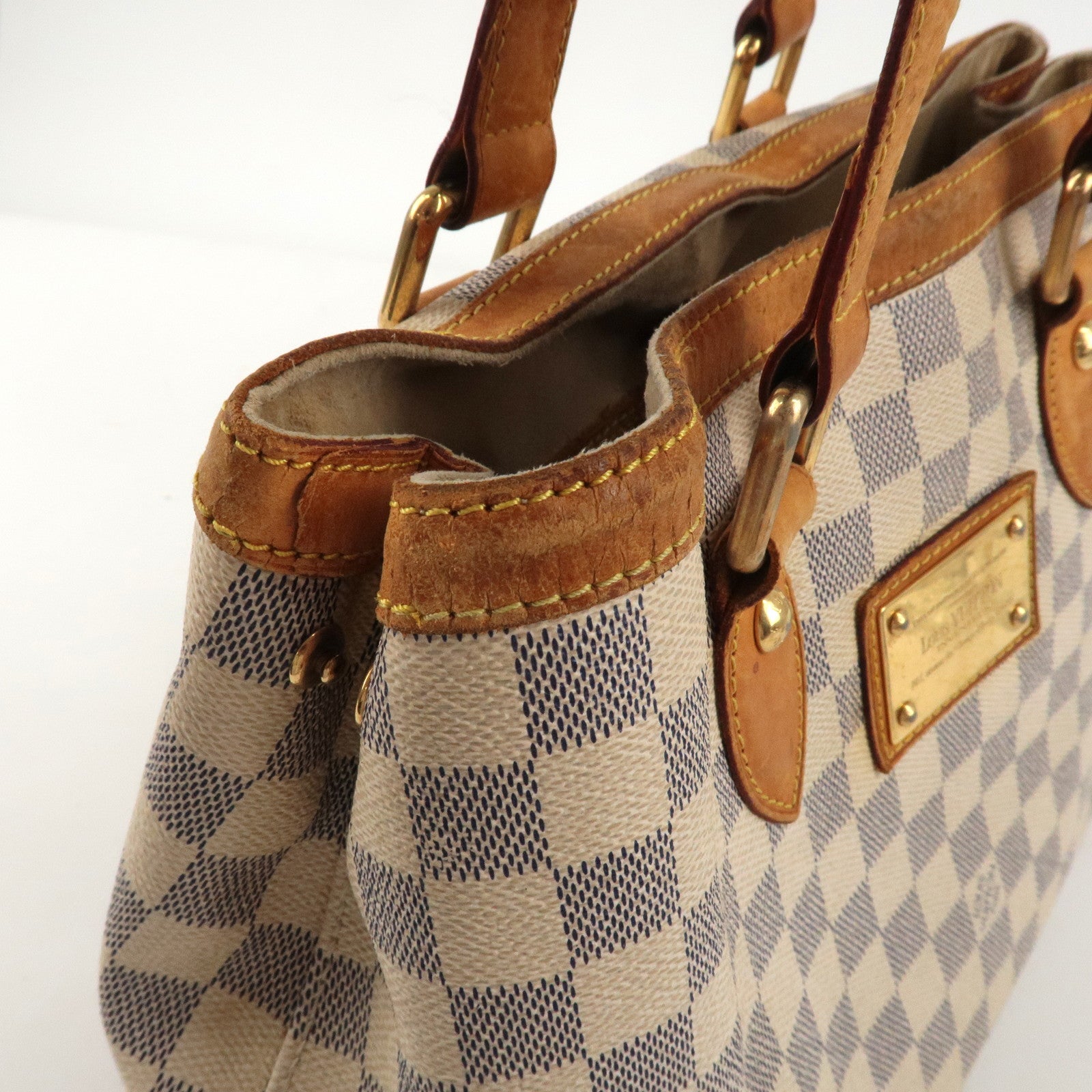 Louis Vuitton Damier Azur Hampstead PM Hand Bag N51207