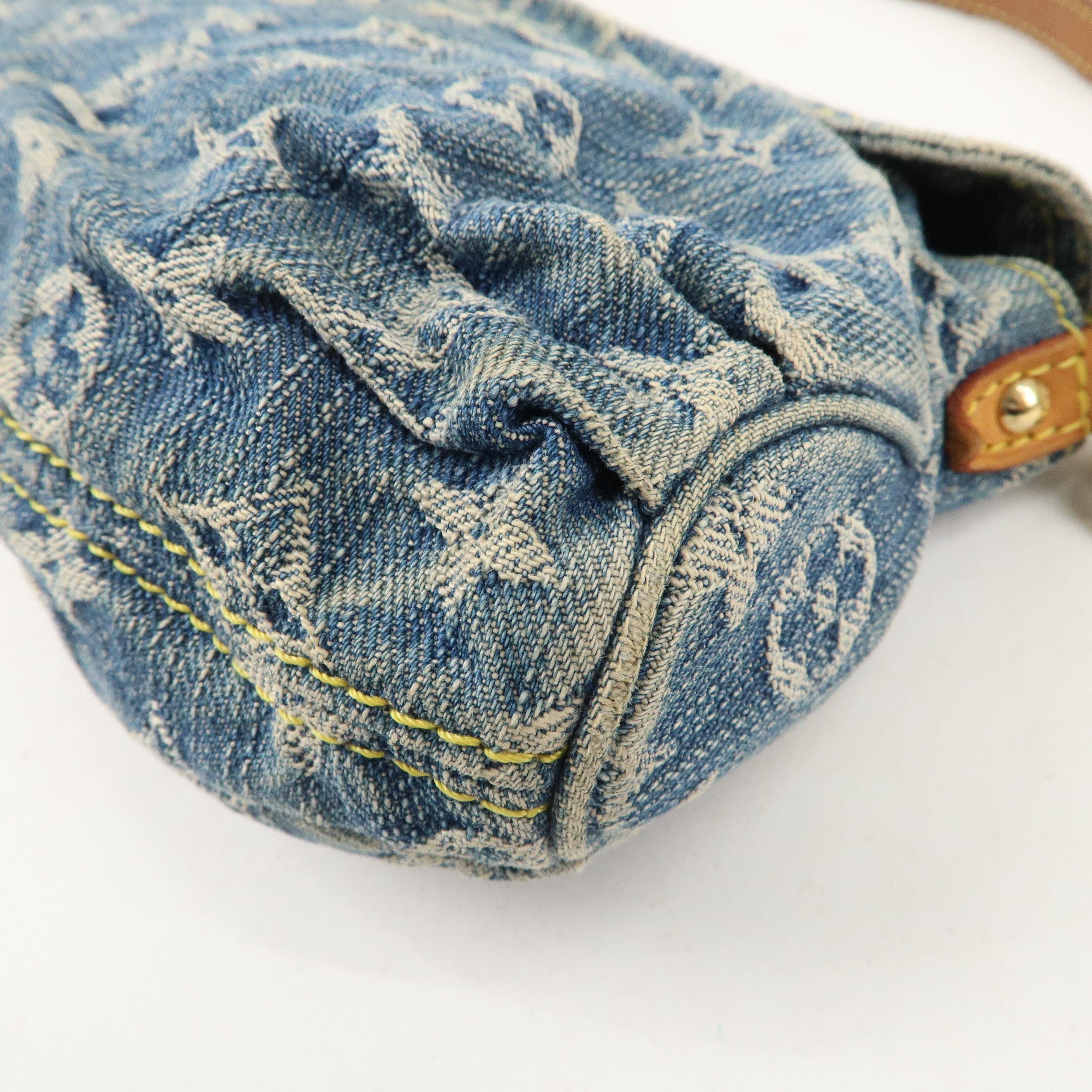 Louis Vuitton Monogram Denim Mini Pleaty Shoulder Bag M95050