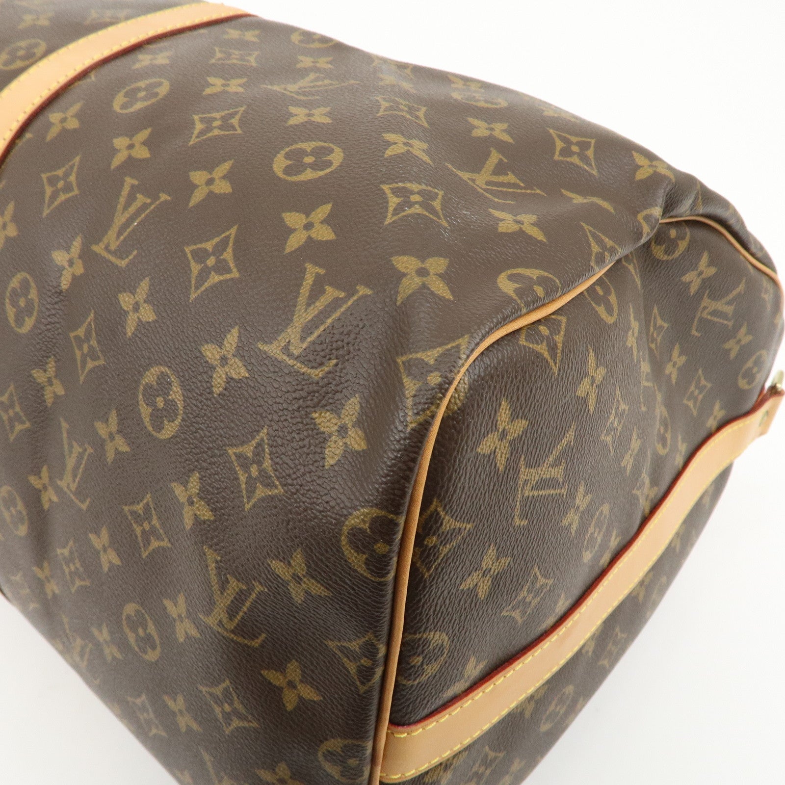 Louis Vuitton Monogram Keep All Bandouliere 55 Boston Bag M41414