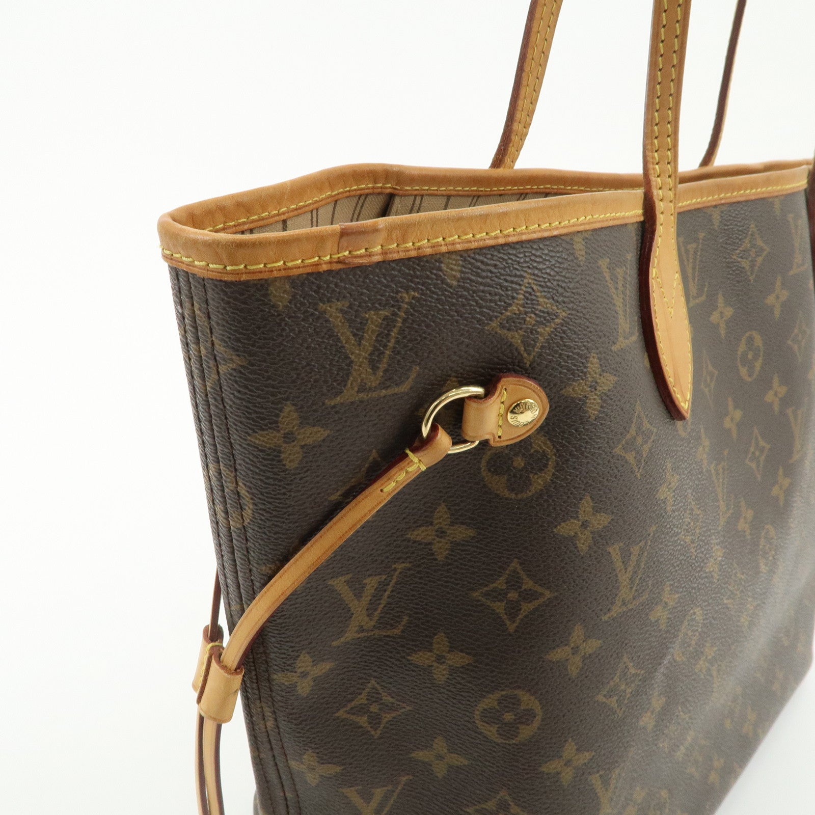 Louis Vuitton Monogram Neverfull MM Tote Bag Brown M40156 Used