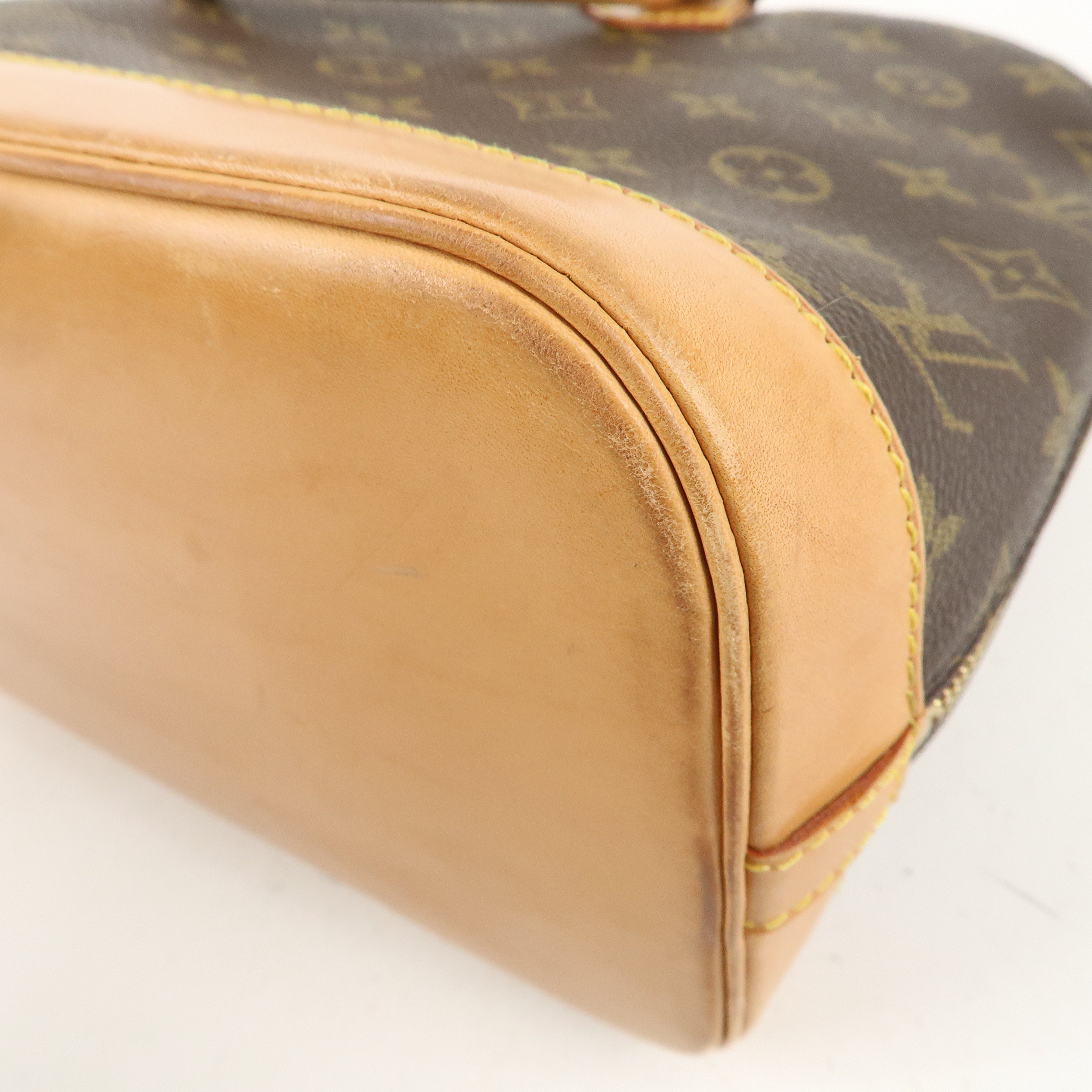 Louis Vuitton Monogram Alma Hand Bag Brown M51130