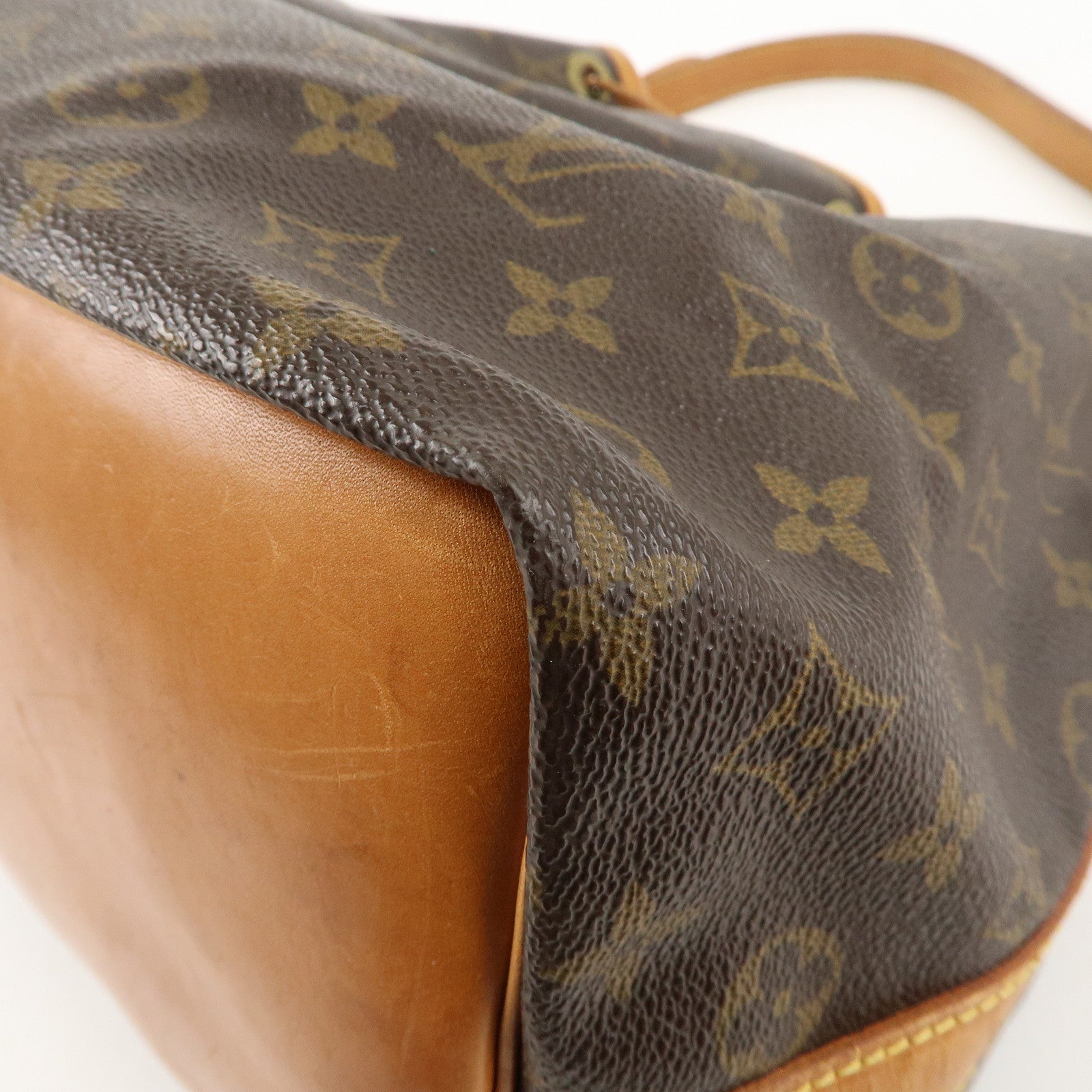 Louis Vuitton Monogram Petit Noe Shoulder Bag Brown M42226