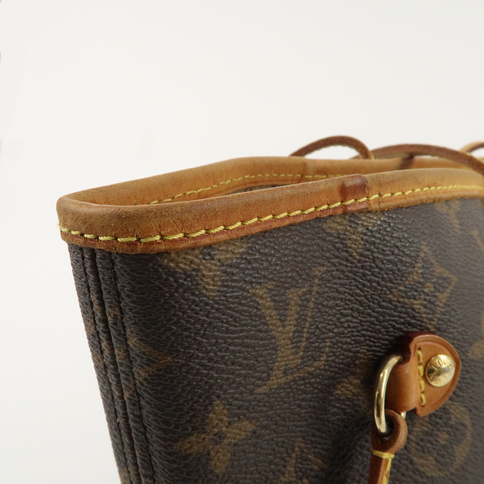 Louis Vuitton Monogram Neverfull MM Tote Bag Brown M40156