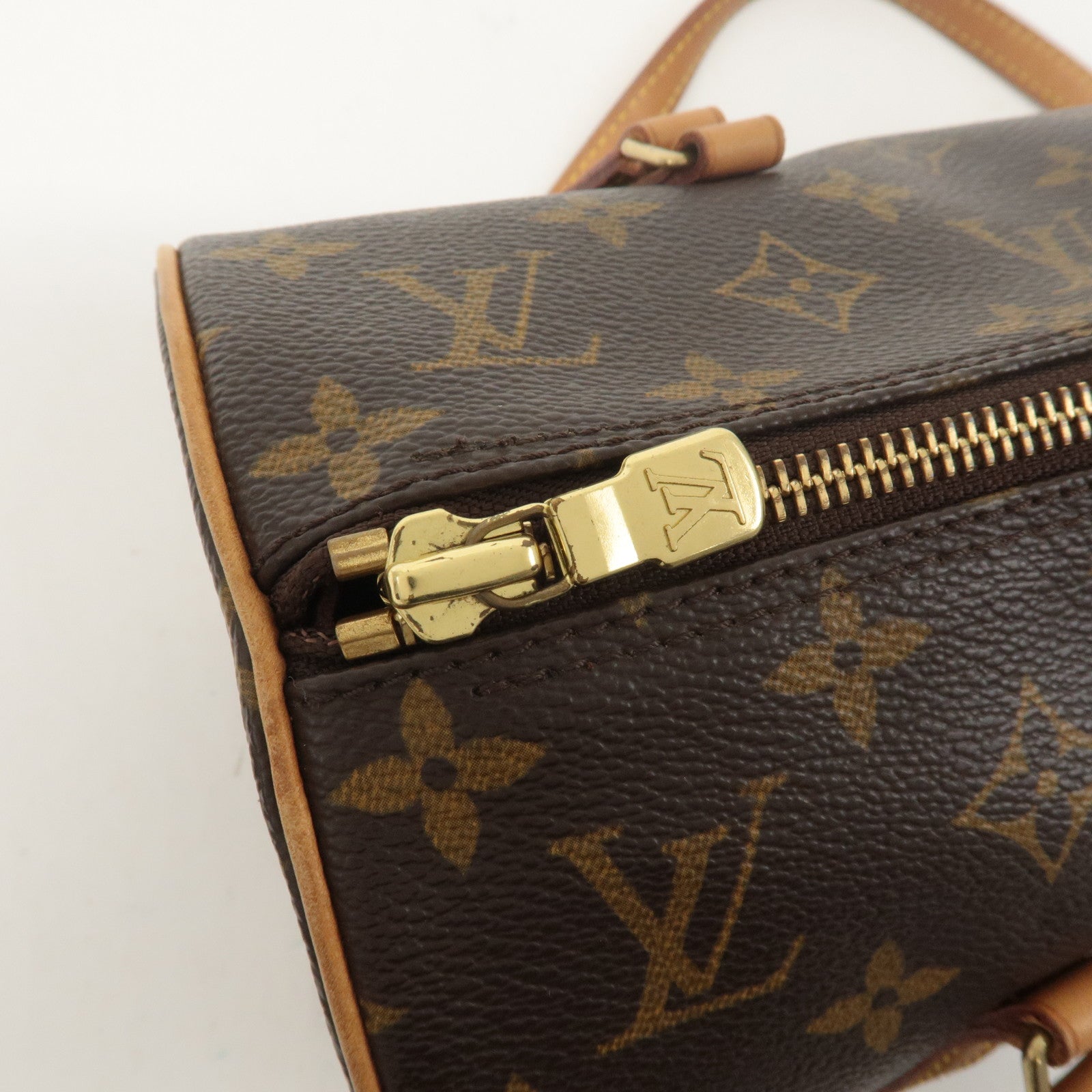 Louis Vuitton Monogram Papillon 30 Hand Bag 
Pouch Brown M51385