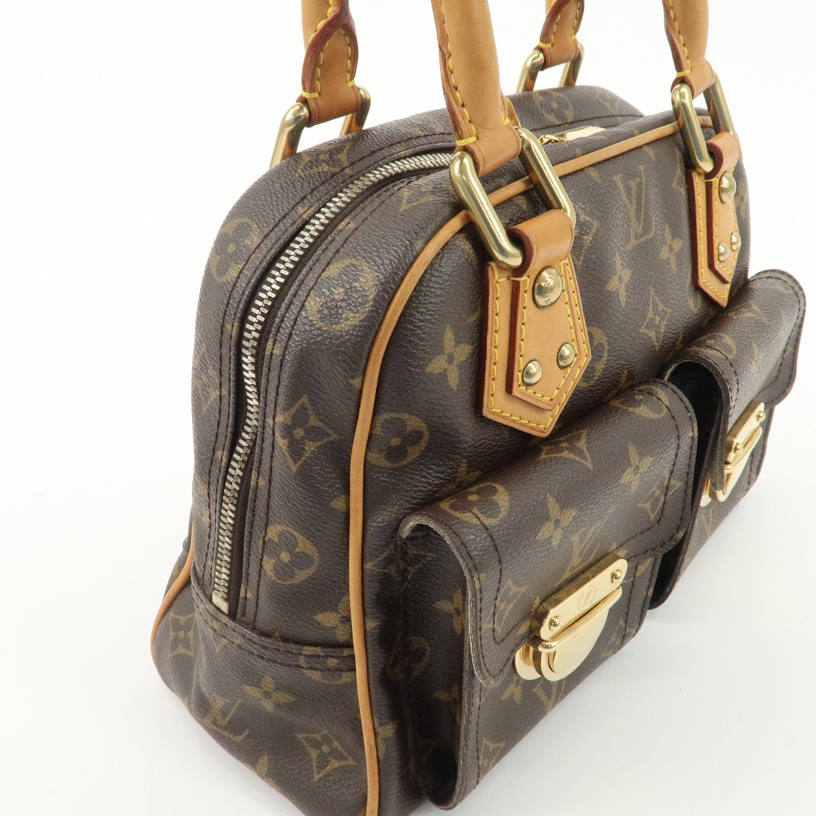 Louis Vuitton Monogram Manhattan PM Hand Bag M40026 Used