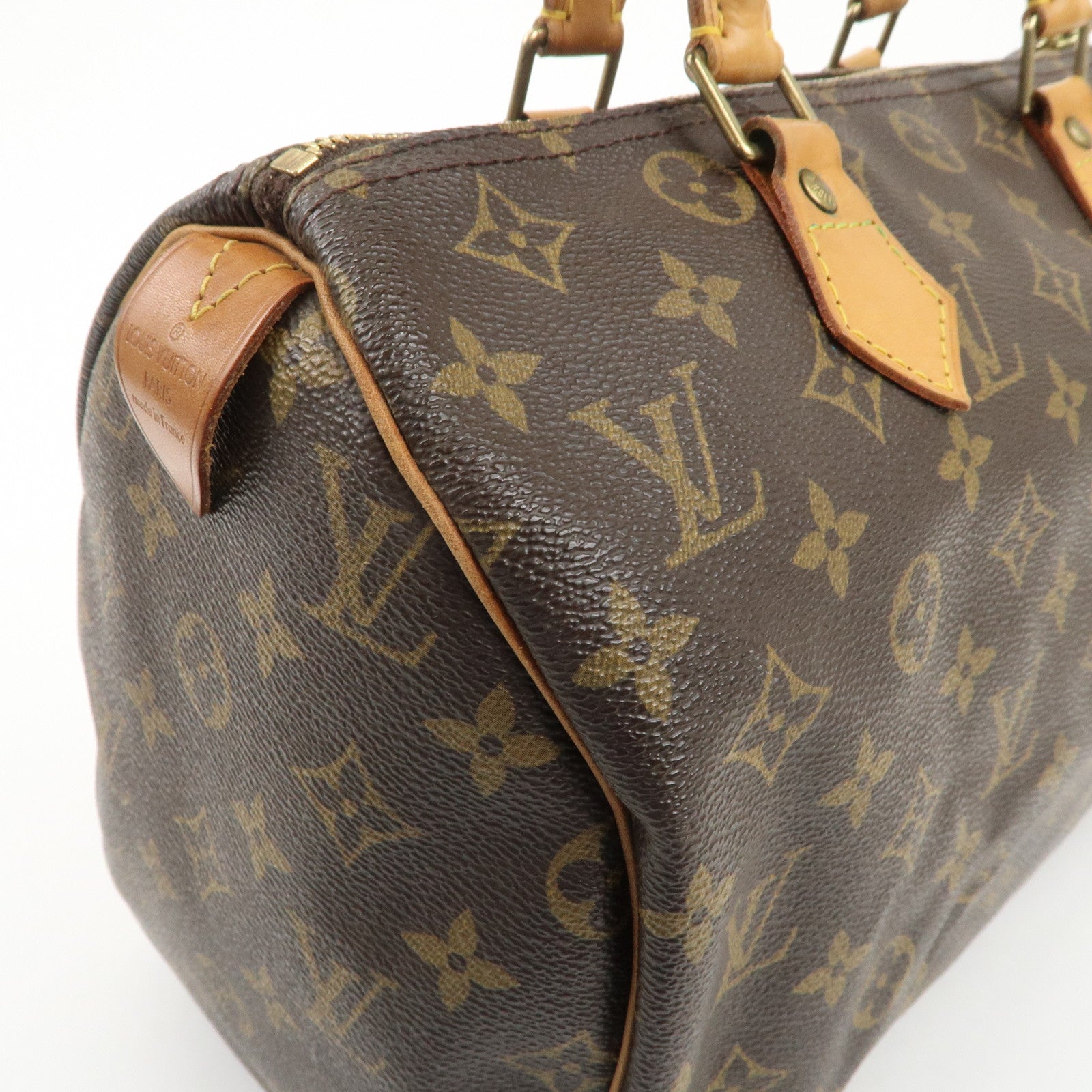 Louis Vuitton Monogram Speedy 30 Hand Bag Boston Bag M41526 Used