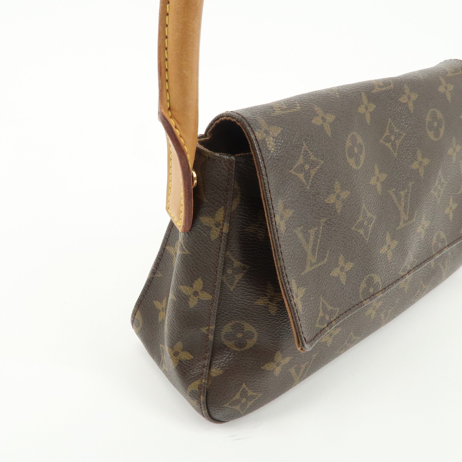 Louis Vuitton Monogram Mini Looping Shoulder Bag Hand Bag M51147 Used