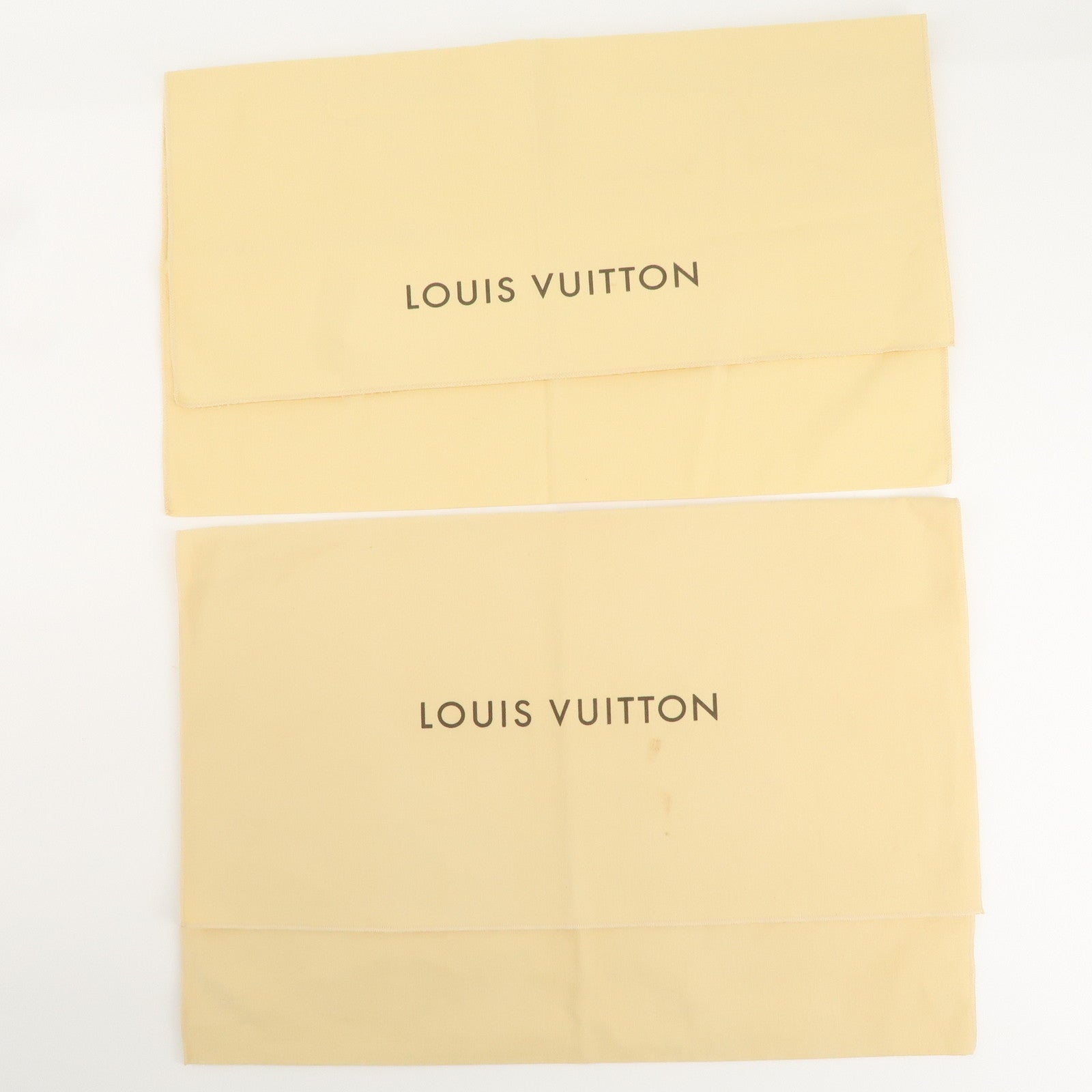 Louis Vuitton Set of 12 Dust Bag Storage Bag Flap Beige