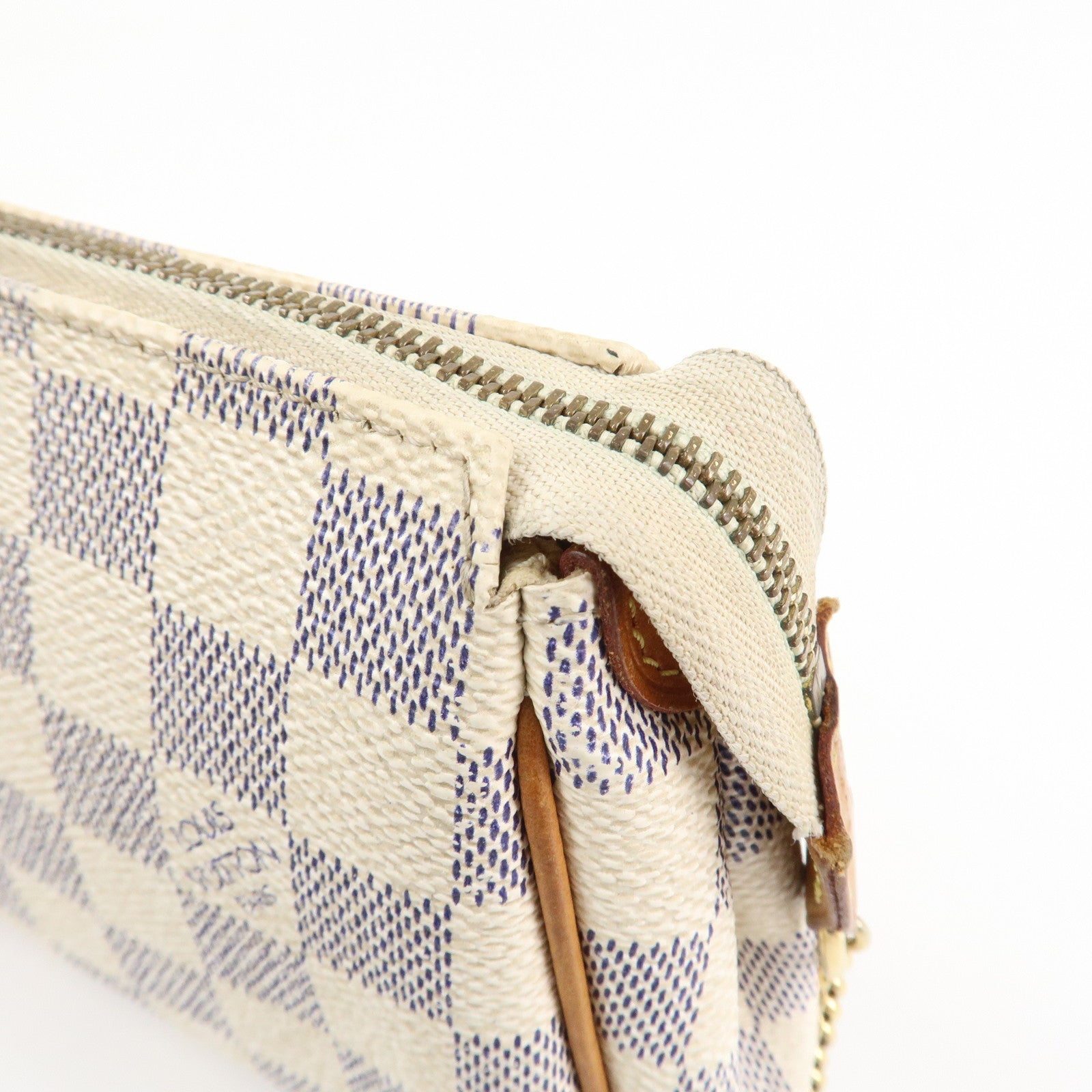 Louis Vuitton Damier Azur Eva 2 Way Pouch Shoulder Bag N55214 Used