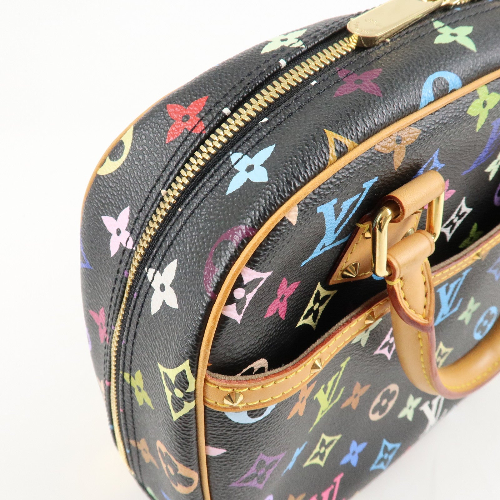 Louis Vuitton Monogram Multicolor Trouville Hand Bag M92662 Used