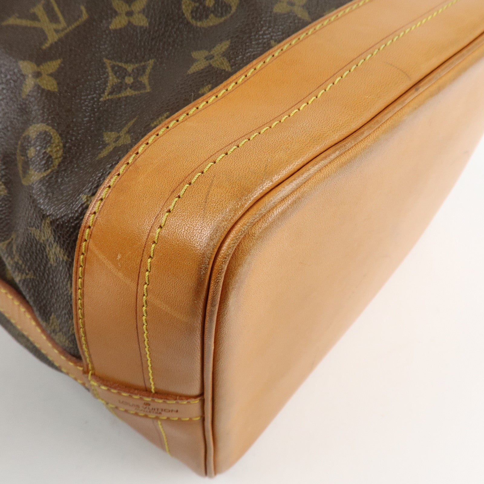 Louis Vuitton Monogram Noe Shoulder Bag Hand Bag Brown M42224 Used