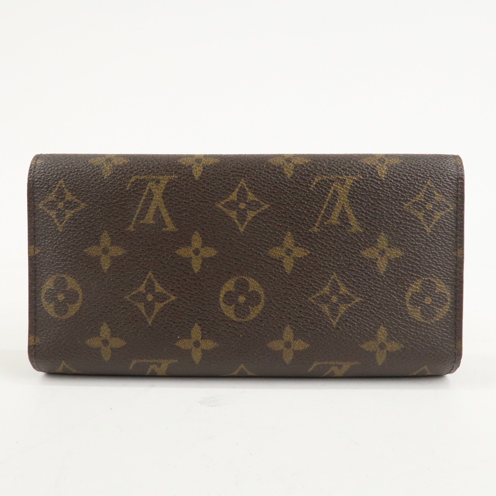 Louis Vuitton Monogram Set of 2 Long Wallet M61823 M61217 Used