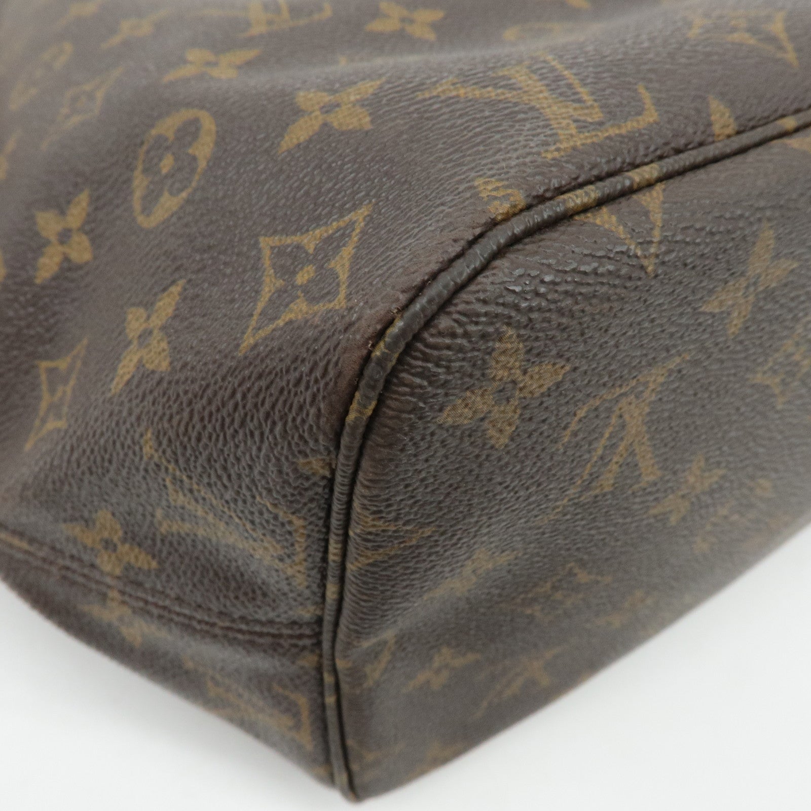 Louis Vuitton Monogram Neverfull MM Tote Bag Brown M40156 Used