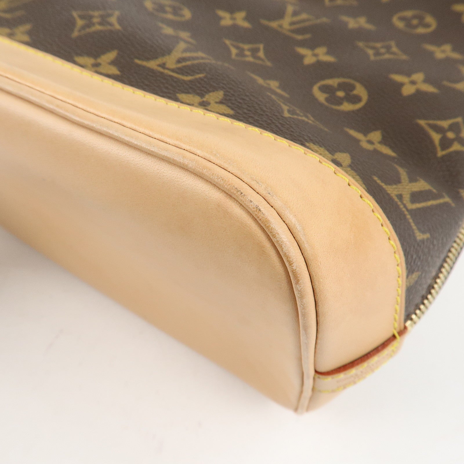 Louis Vuitton Monogram Alma Hand Bag Brown M51130 Used