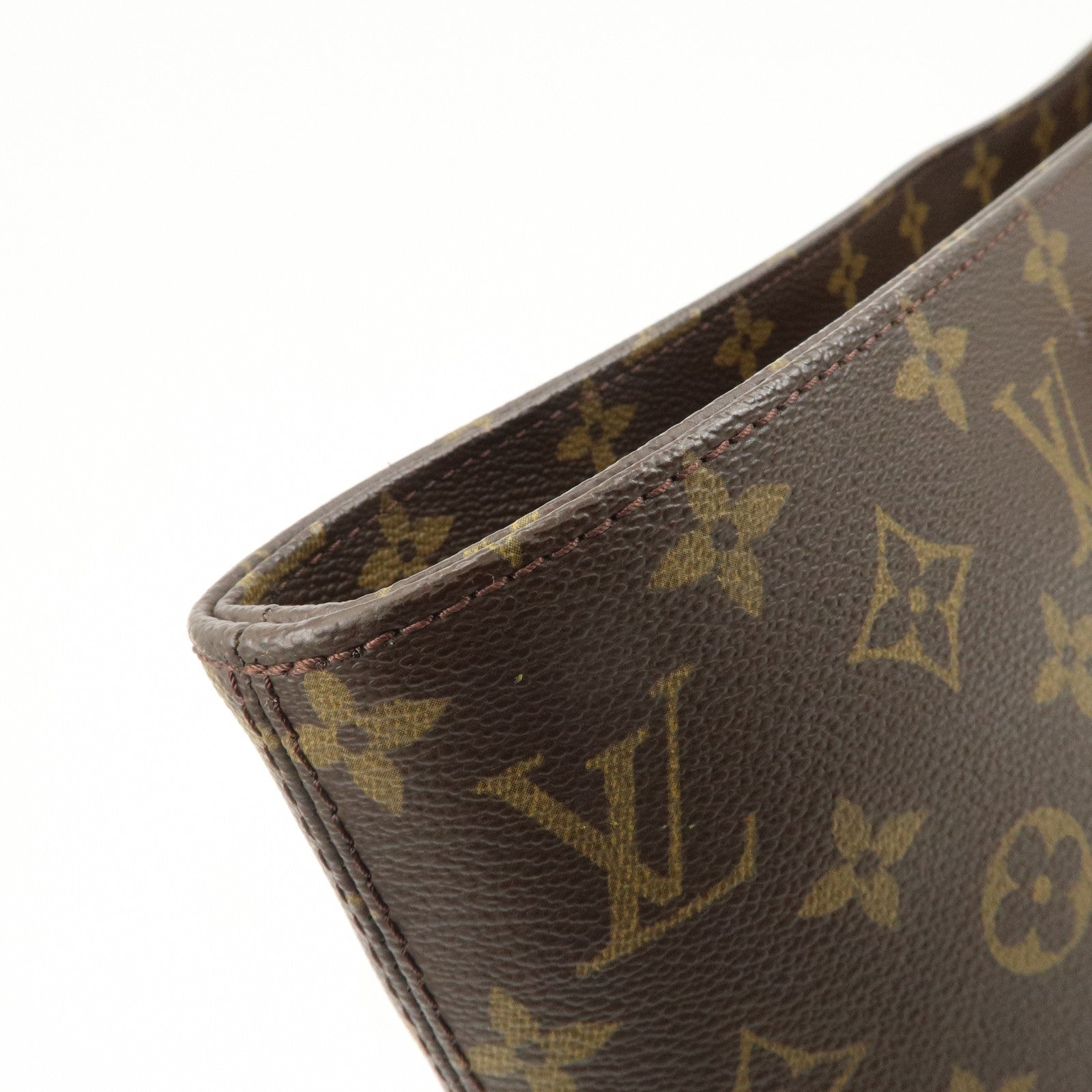 Louis Vuitton Monogram Luco Tote Bag Hand Bag Brown M51155 Used