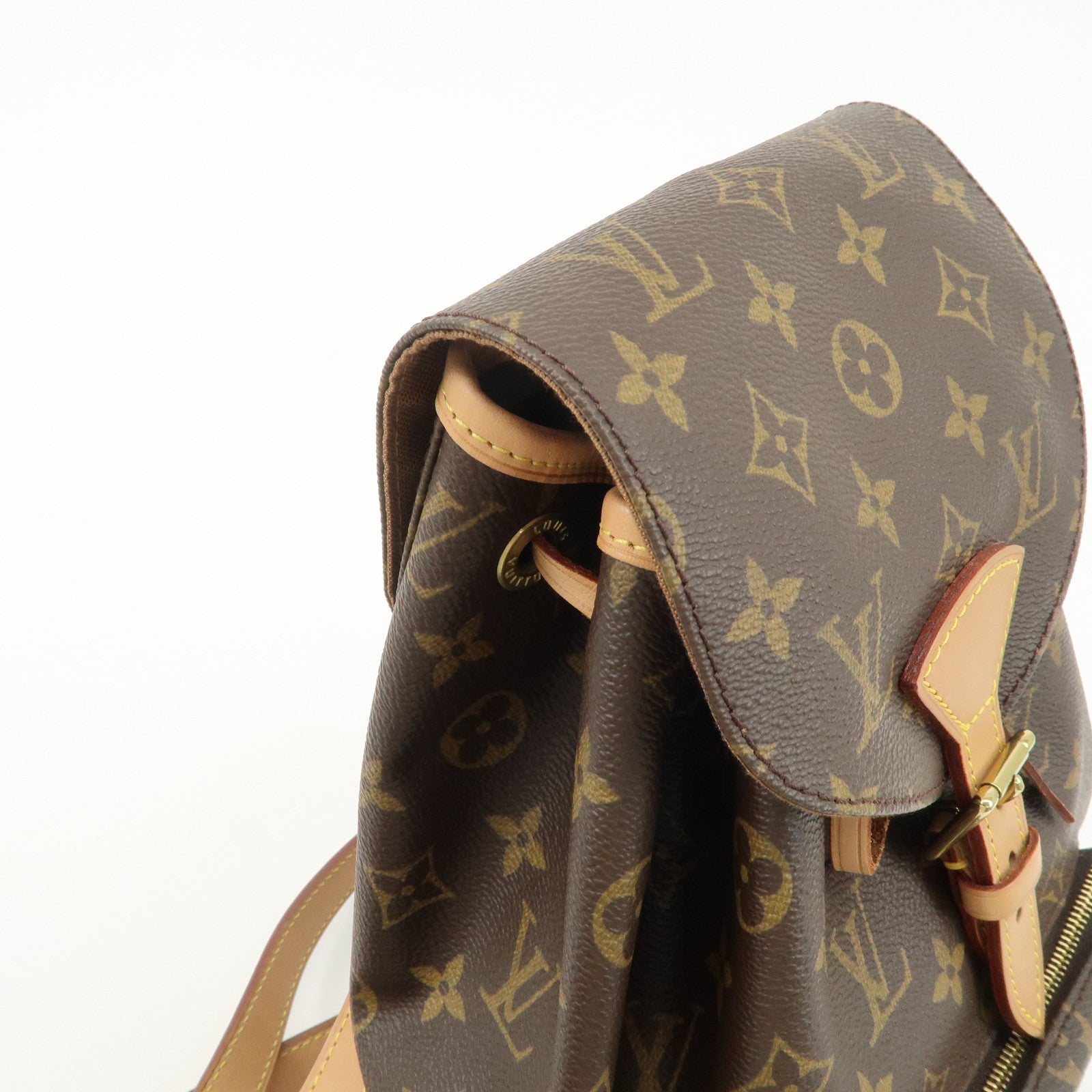 Louis Vuitton Monogram Montsouris MM Back Pack Bag M51136 Used