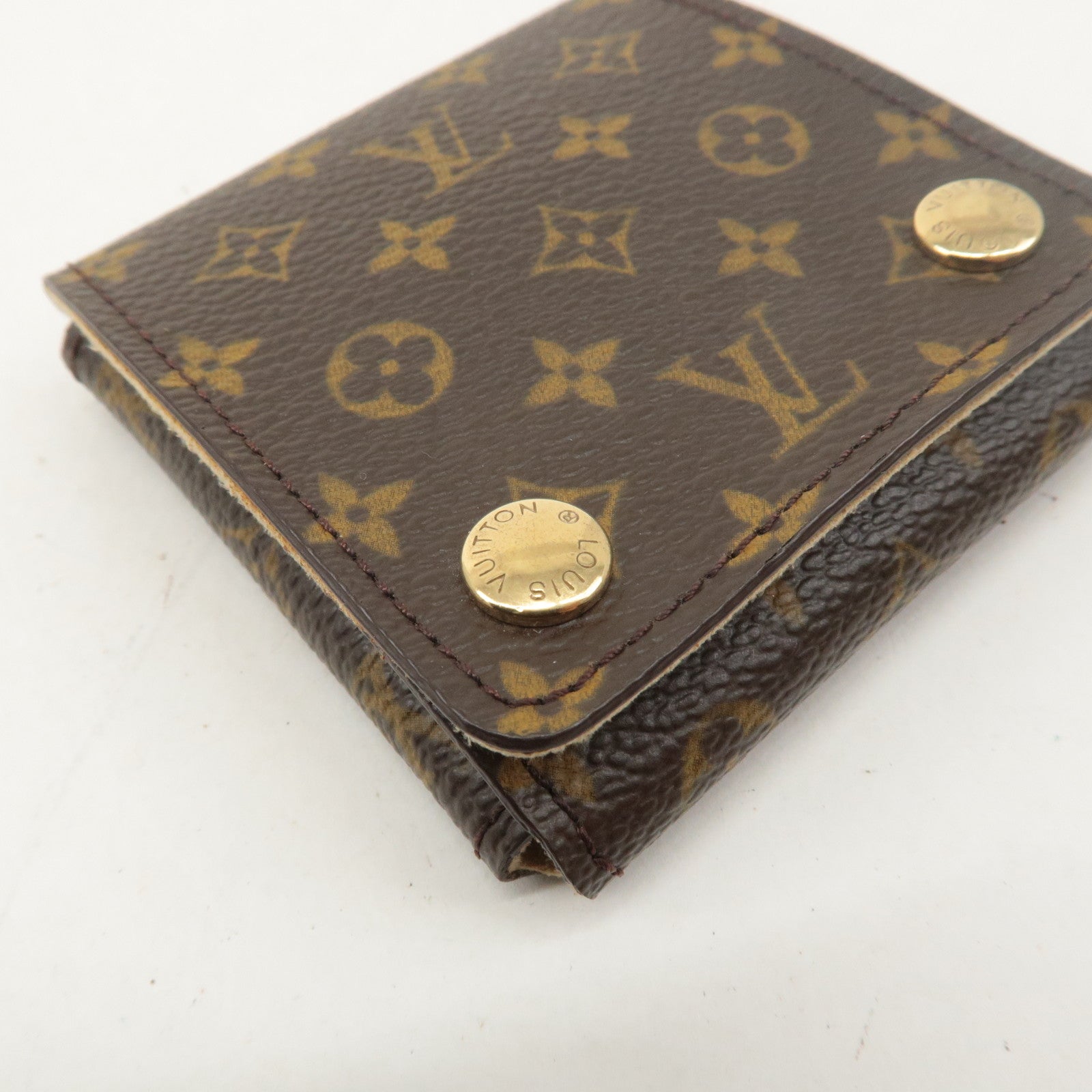 Louis Vuitton Monogram Canvas Jewelry Case for Necklace Brown