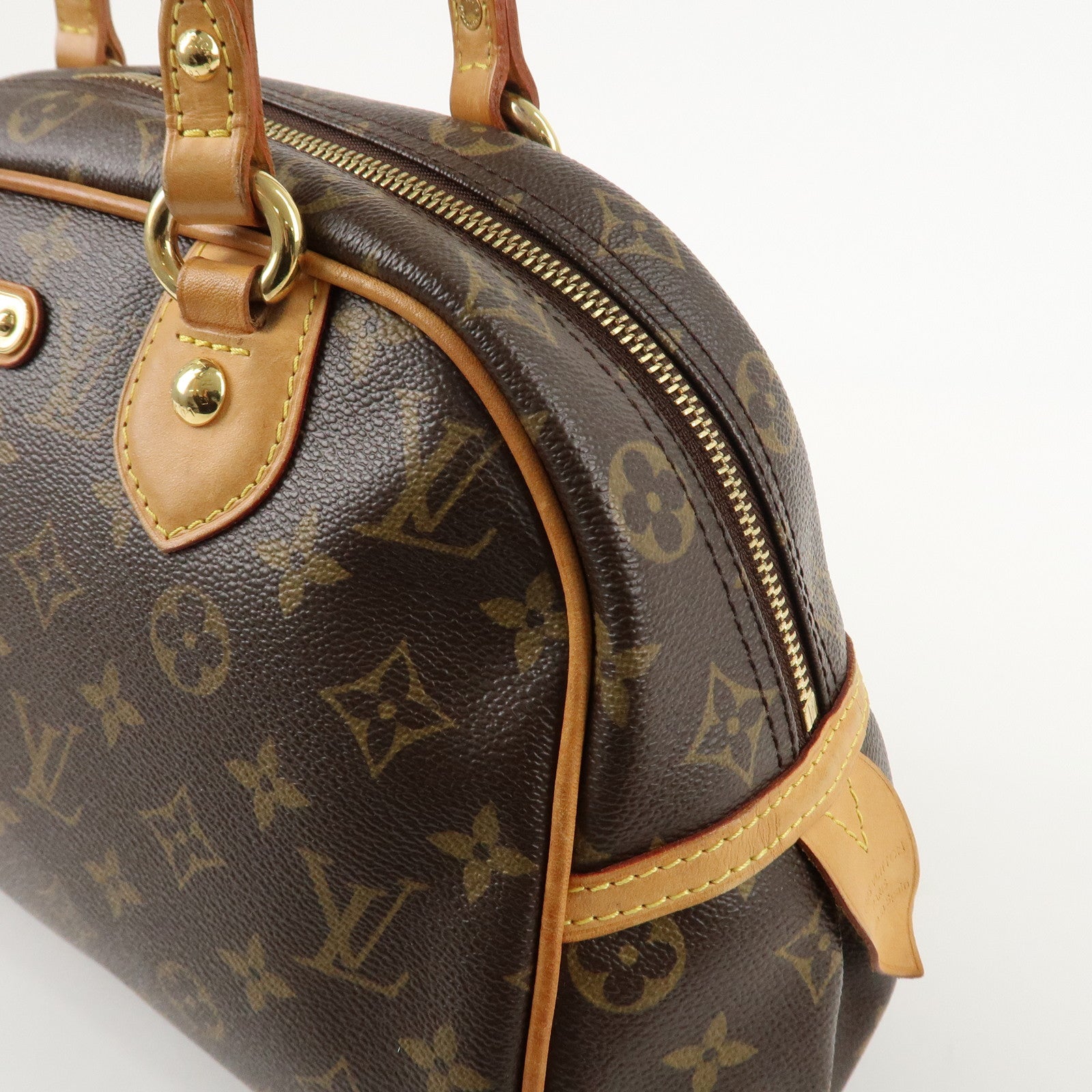 Louis Vuitton Monogram Montorgueil PM Hand Bag Brown M95565 Used