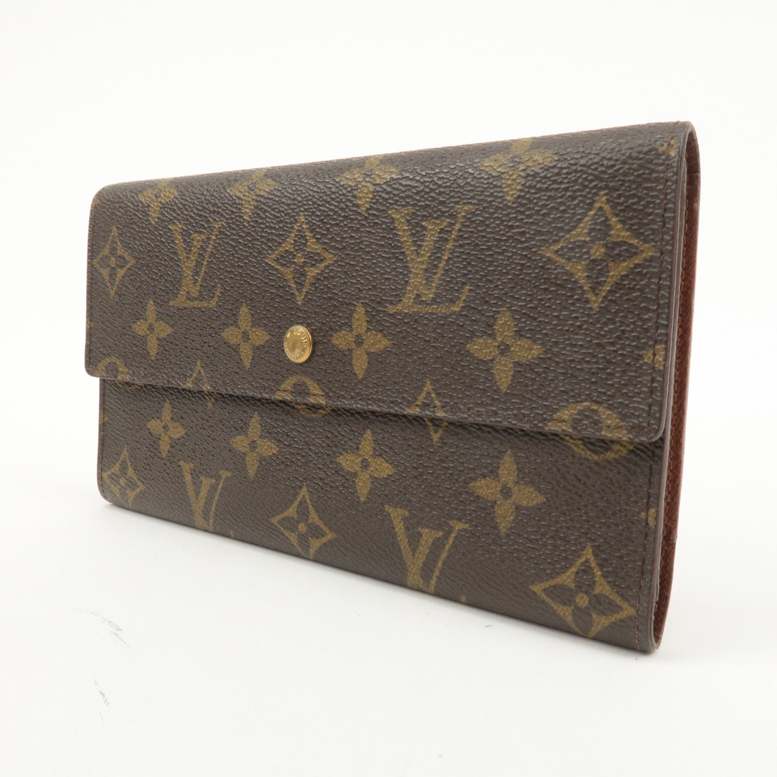 Louis Vuitton Monogram Set of 2 Portefeuille Wallet M58008 M61217