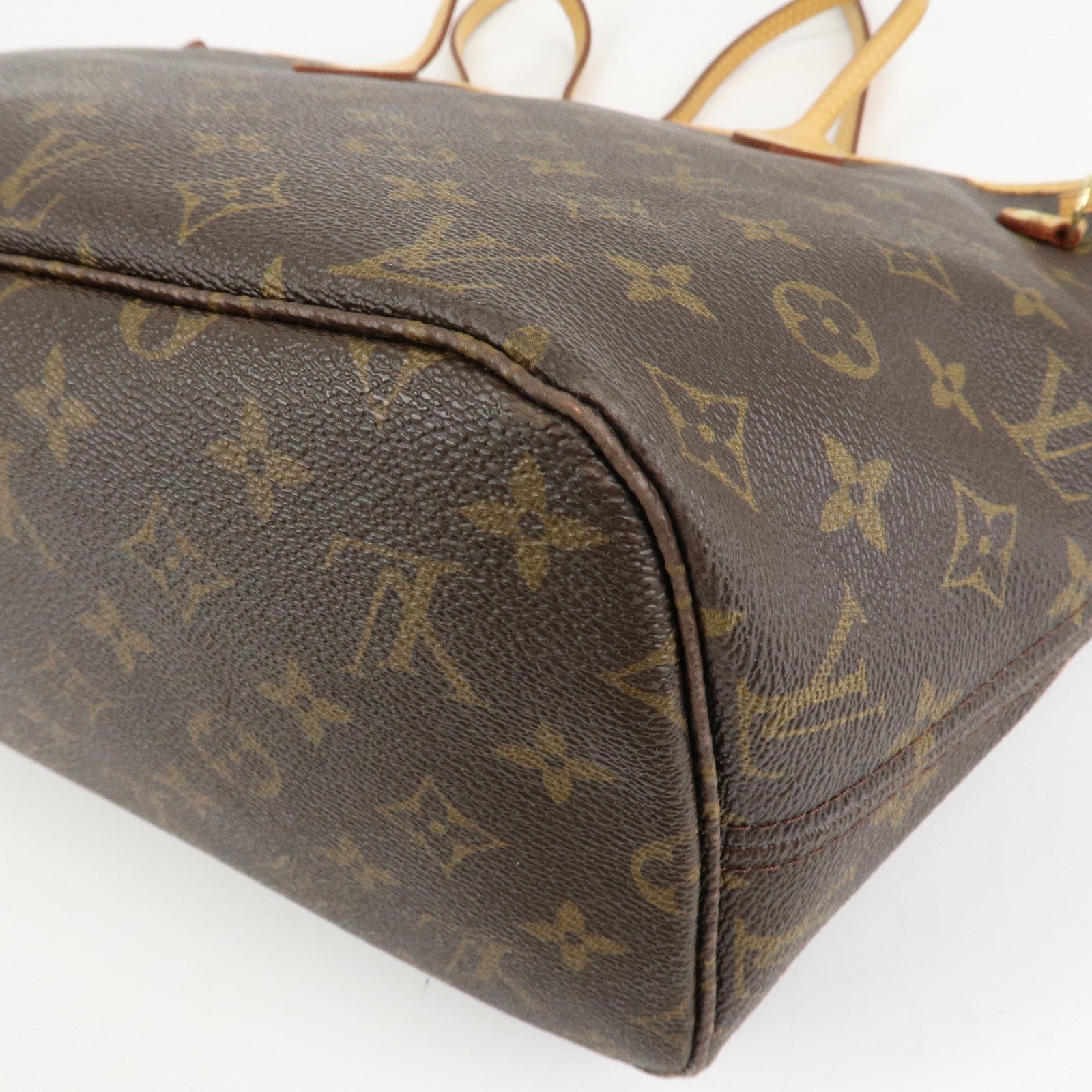 Louis Vuitton Monogram Neverfull MM Tote Bag Brown M40156 Used