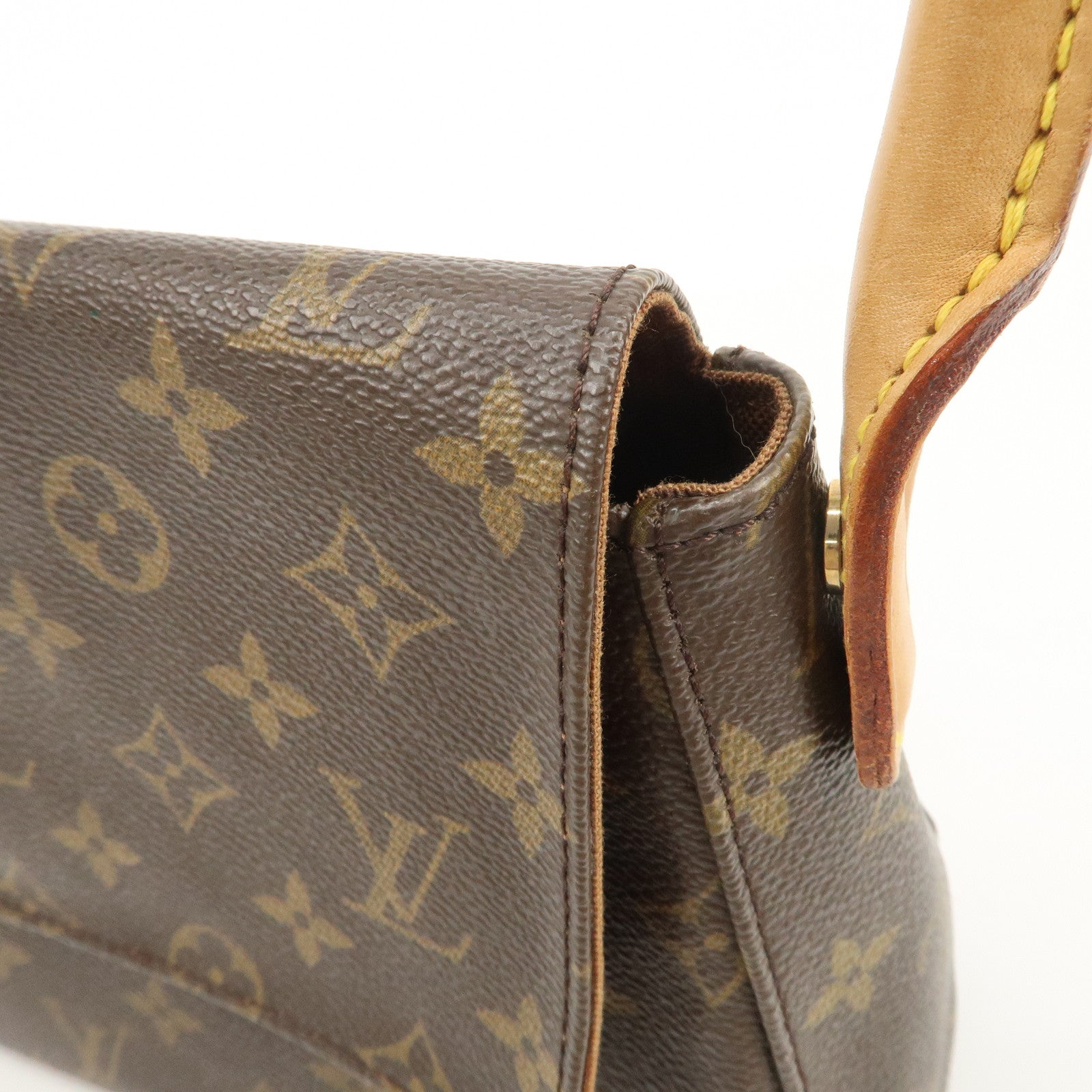 Louis Vuitton Monogram Mini Looping Shoulder Bag Hand Bag M51147 Used