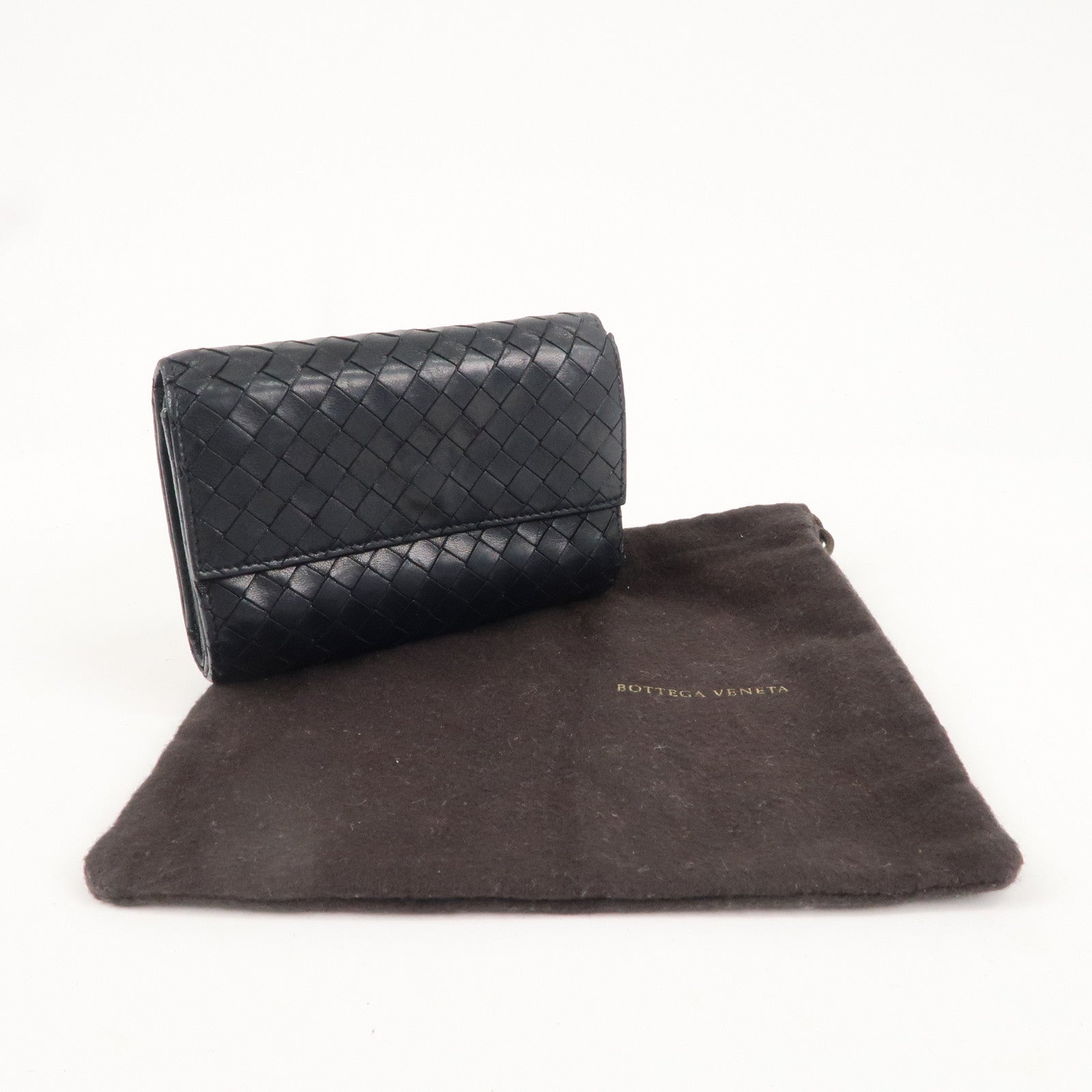 BOTTEGA VENETA Set of 2 Intrecciato Leather Wallet 113997