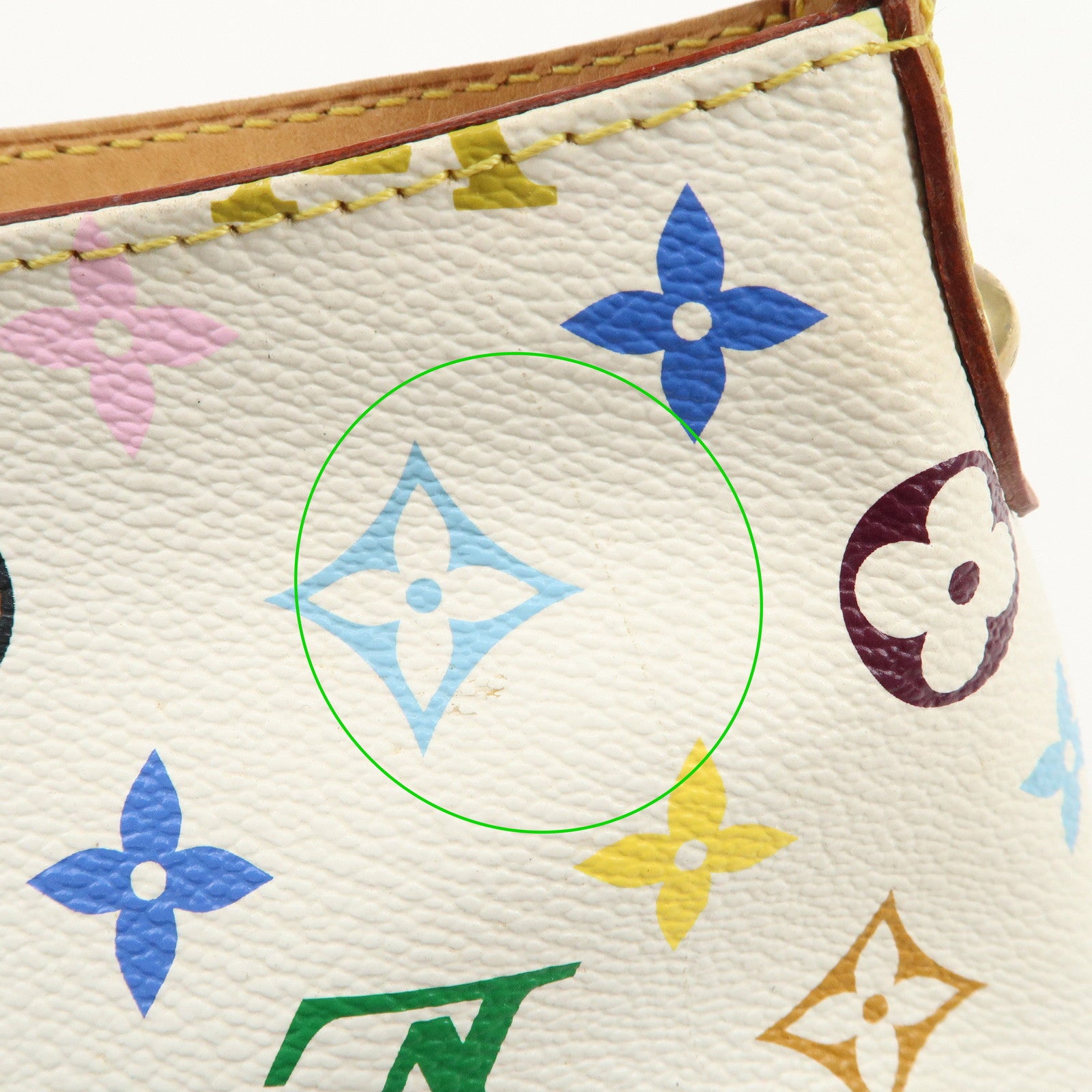 AuthLouis Vuitton Monogram Multicolor Eliza Shoulder Bag Blanc M40098