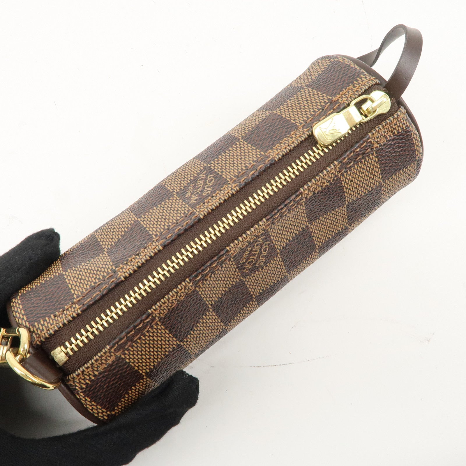 Louis Vuitton Damier Mini Pouch for Papillon Bag Brown Used