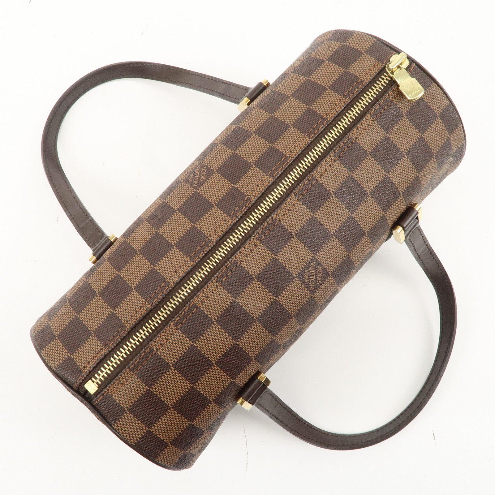 Louis Vuitton Damier Ebene Papillon 26 Hand Bag Brown N51304 Used