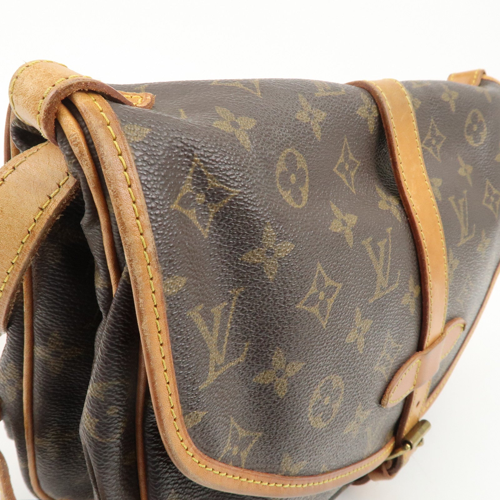 Louis Vuitton Monogram Saumur 30 Crossbody Bag Brown M42256 Used