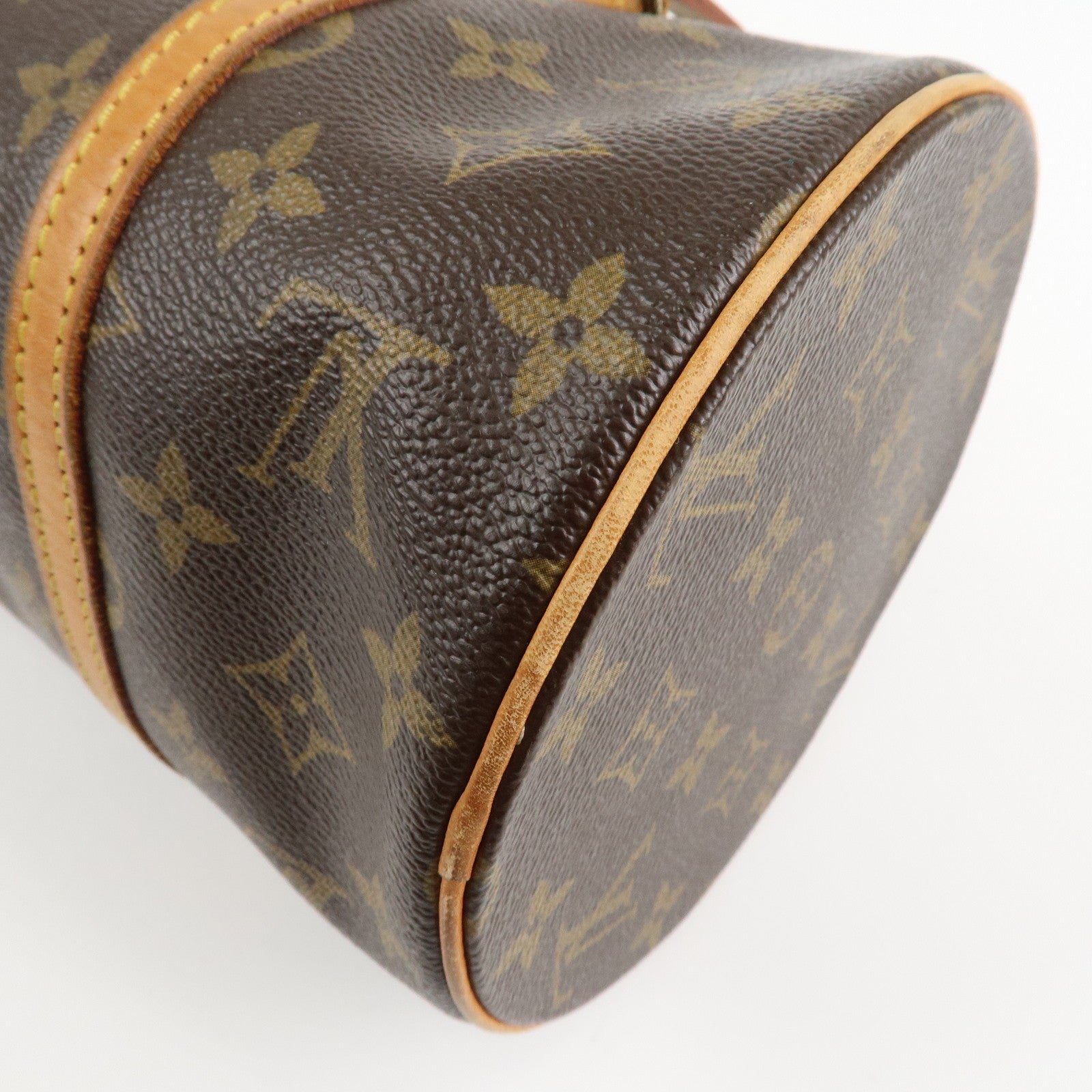 Louis Vuitton Monogram Papillon 30 Hand Bag Brown M51385 Used